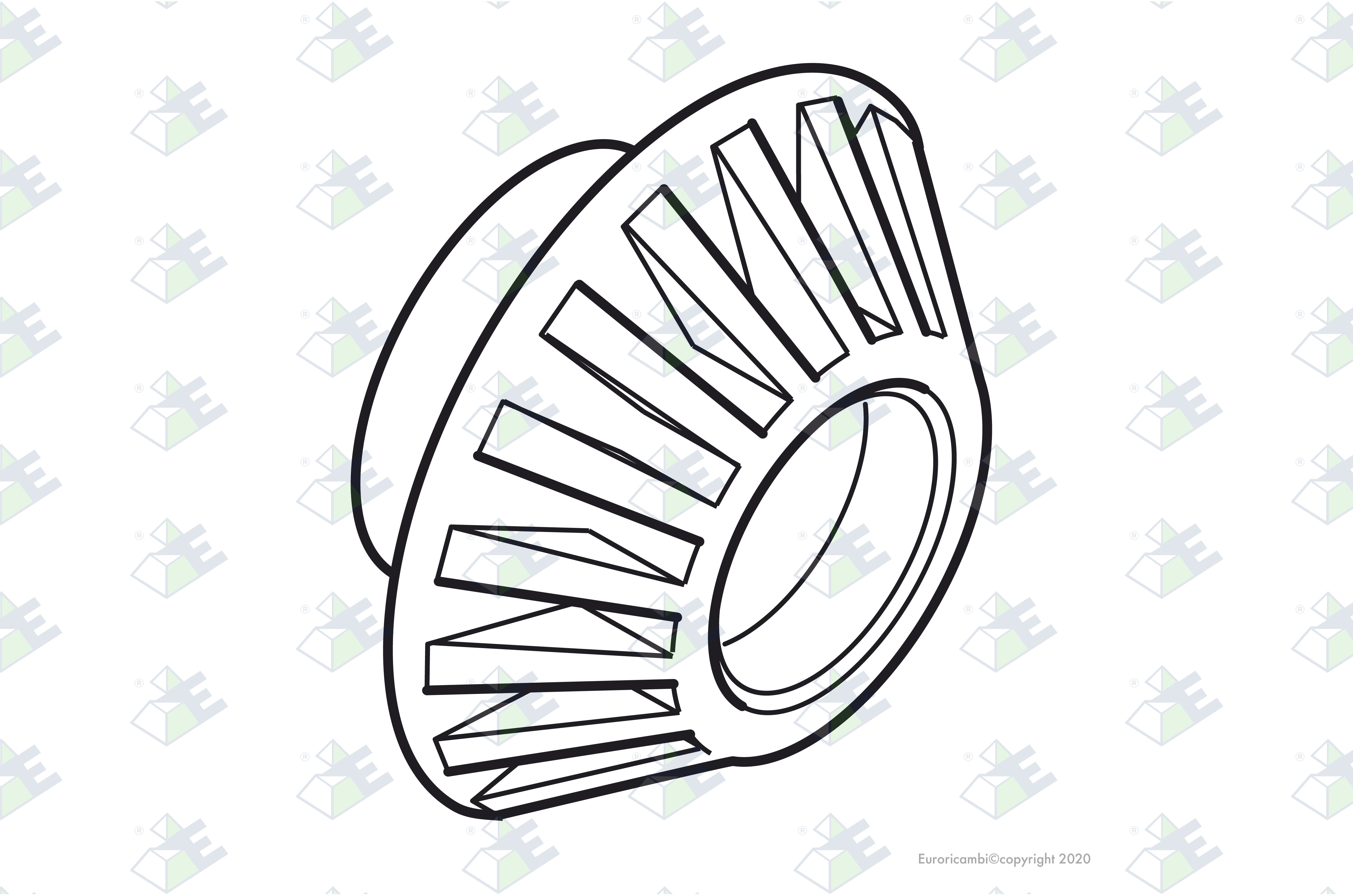 SIDE GEAR 20 T.- 37 SPL. suitable to DAF 0095407