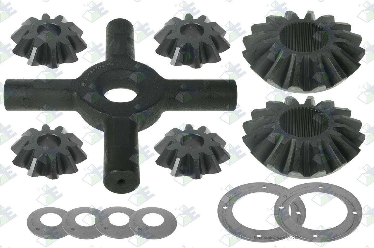 DIFFERENTIAL GEAR KIT suitable to EUROTEC 18000149