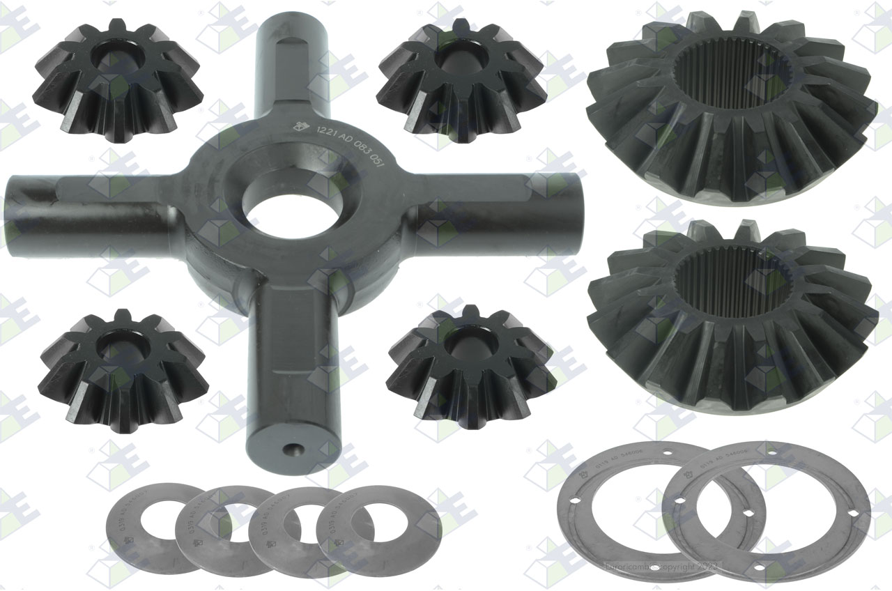 DIFFERENTIAL GEAR KIT suitable to EUROTEC 18000326