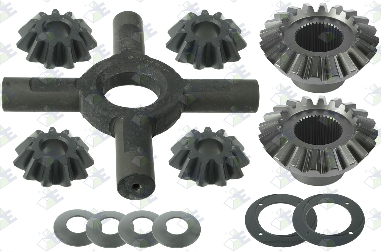 DIFFERENTIAL GEAR KIT suitable to EUROTEC 18000381