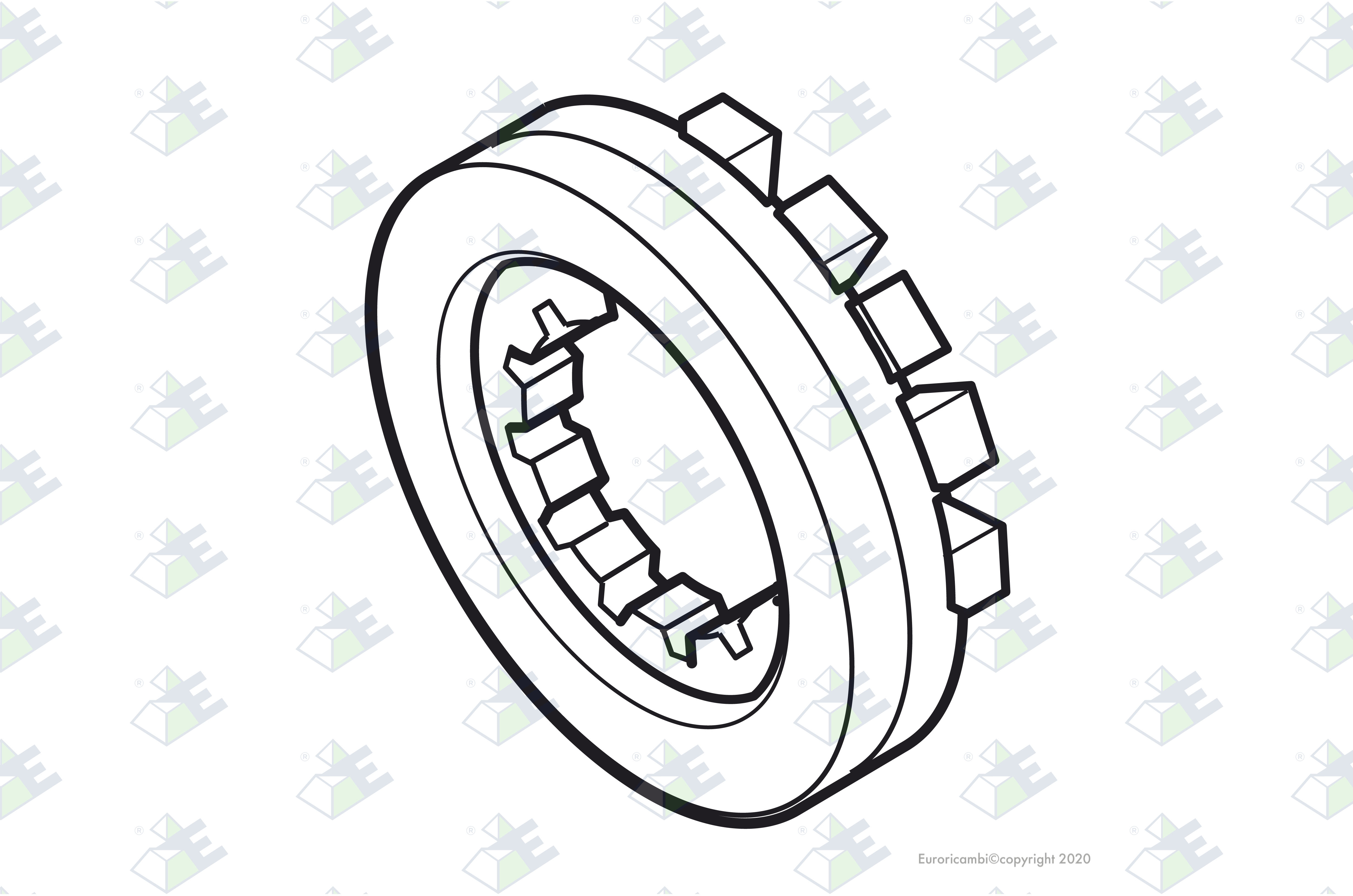 GROOVED NUT suitable to DANA - SPICER AXLES 74022