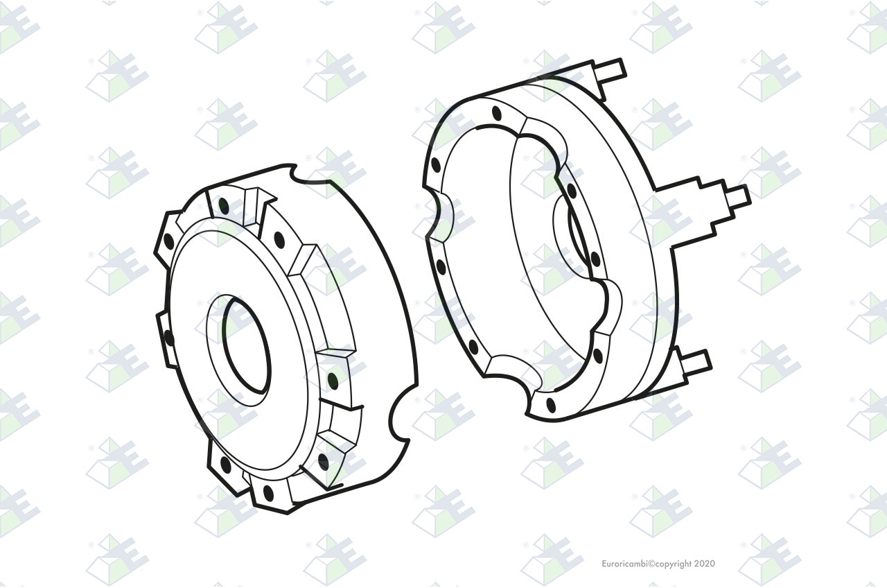 DIFF. CASE EMPTY suitable to DANA - SPICER AXLES 51559