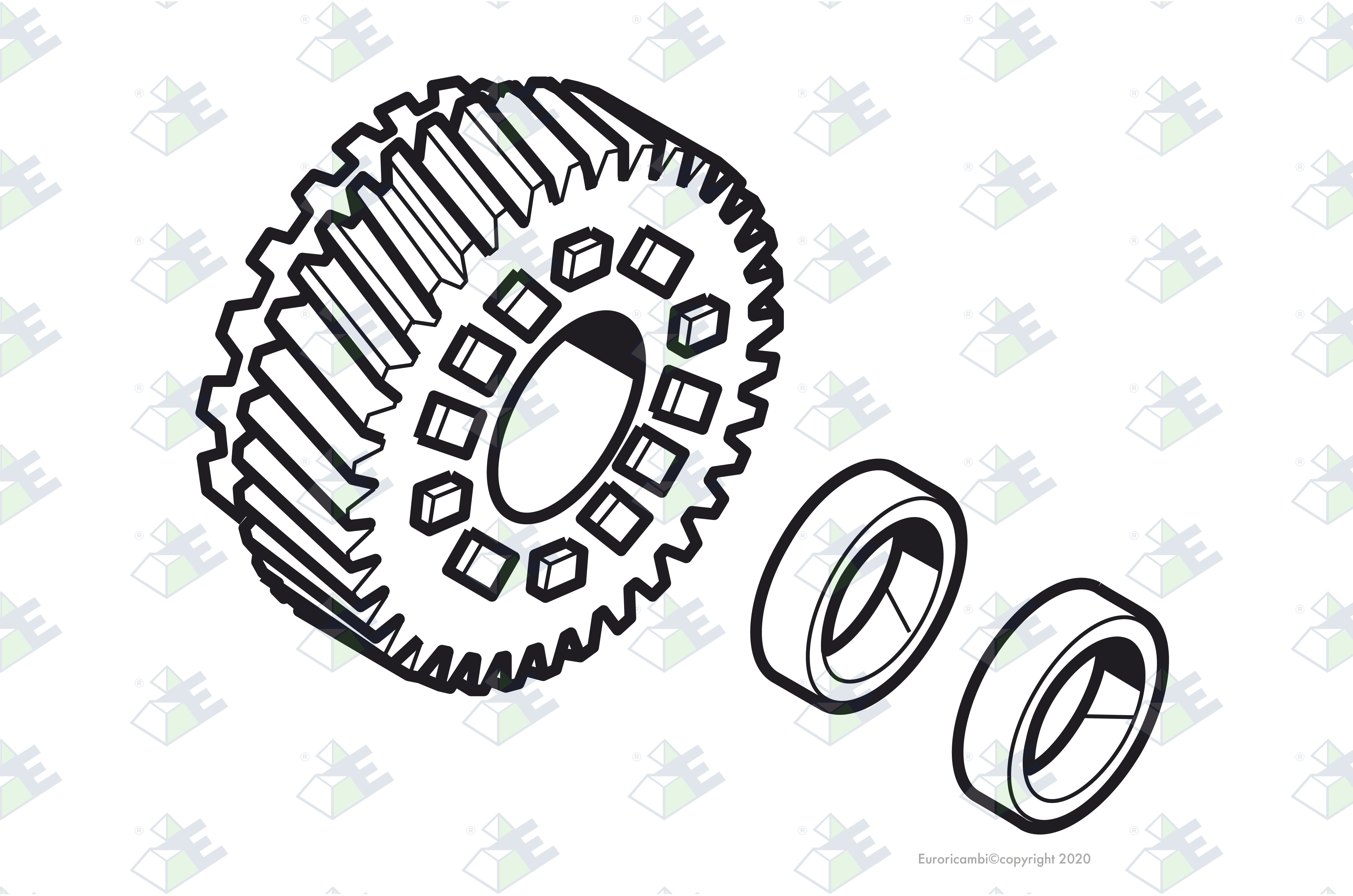HELICAL GEAR W/BUSH 31 T. suitable to DANA - SPICER AXLES 78863
