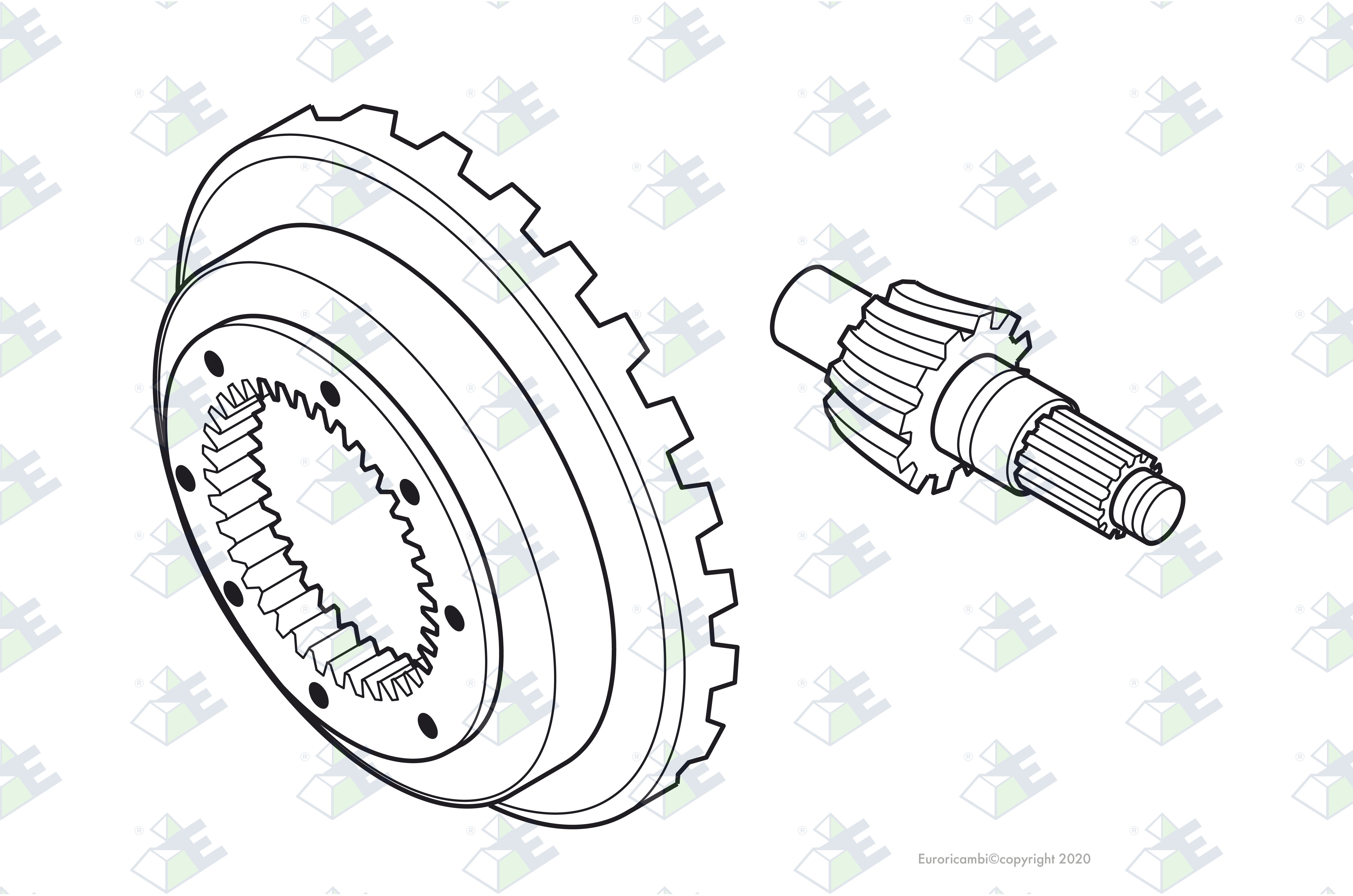 CROWN WHEEL/PINION 39:8 suitable to DANA - SPICER AXLES 95570