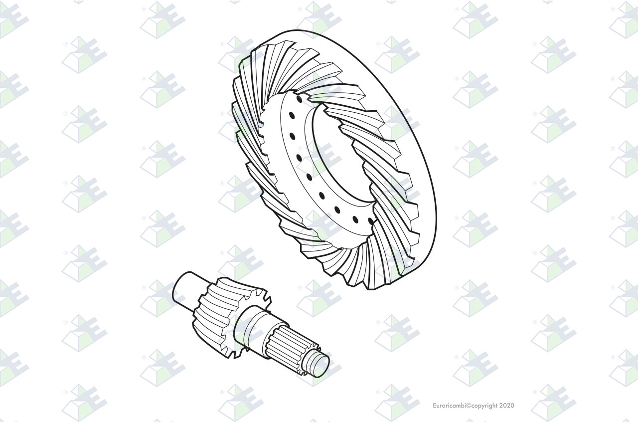CROWN WHEEL/PINION 39:10 suitable to DANA - SPICER AXLES 99749