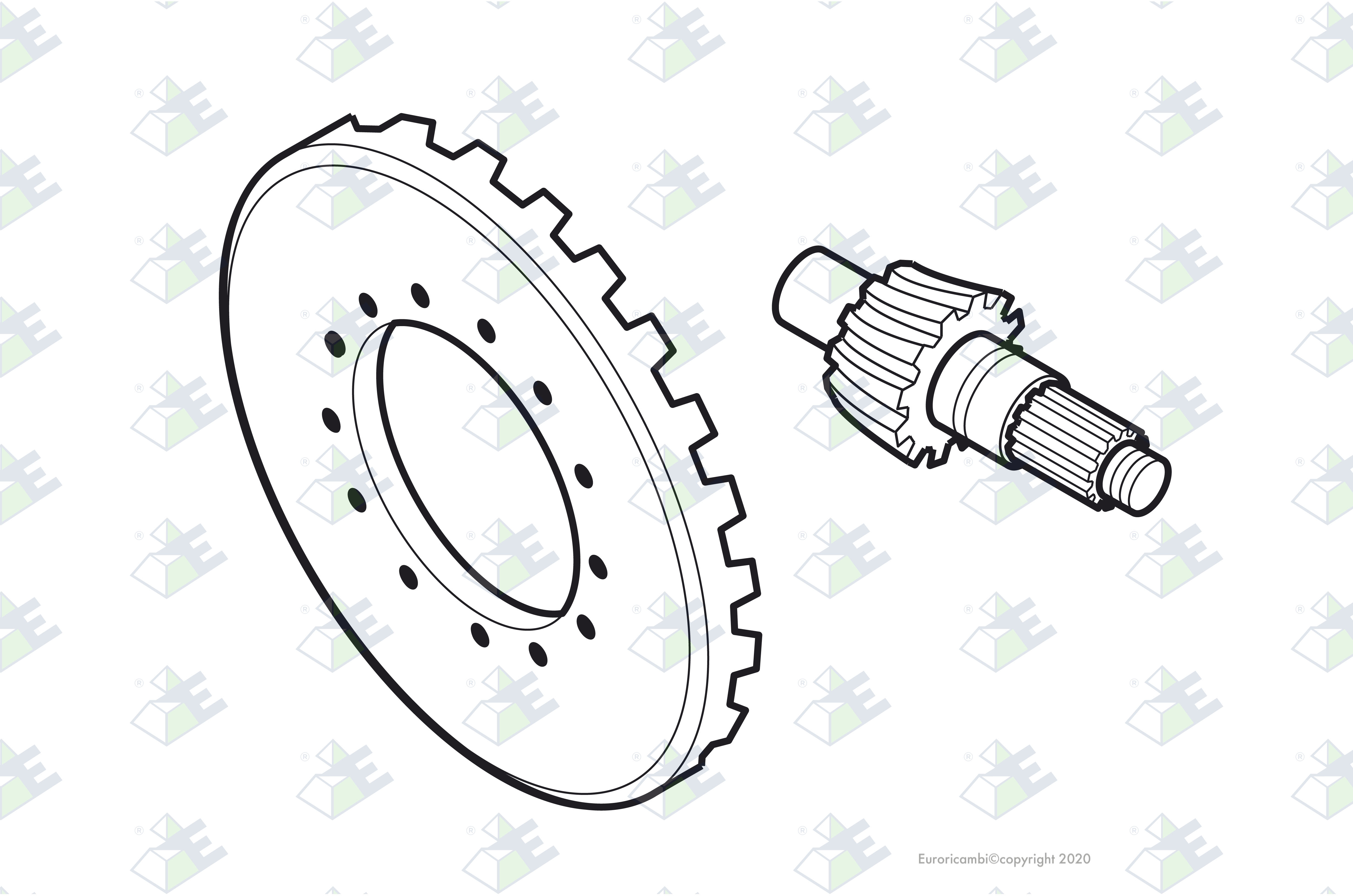CROWN WHEEL/PINION 39:10 suitable to DANA - SPICER AXLES 217983