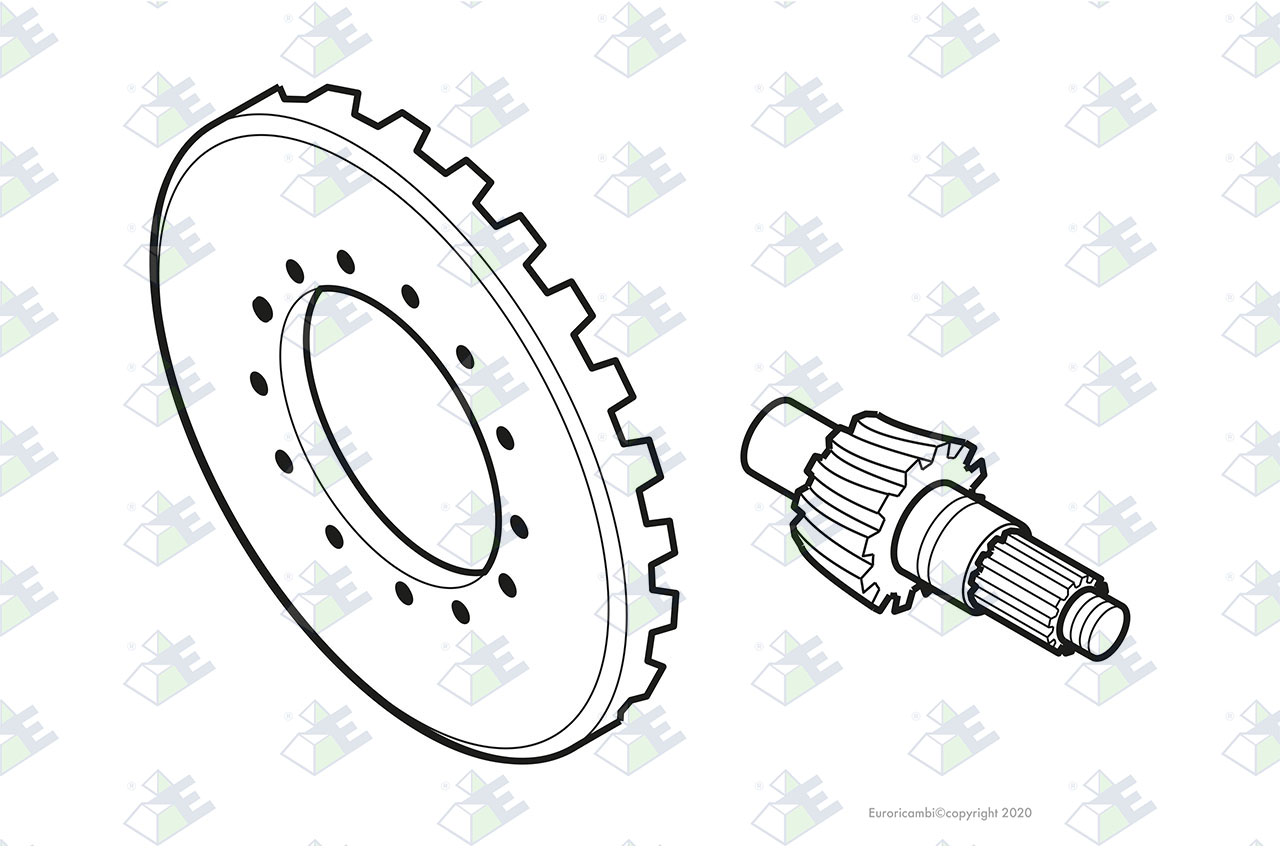 CROWN WHEEL/PINION 39:9 suitable to DANA - SPICER AXLES 104522