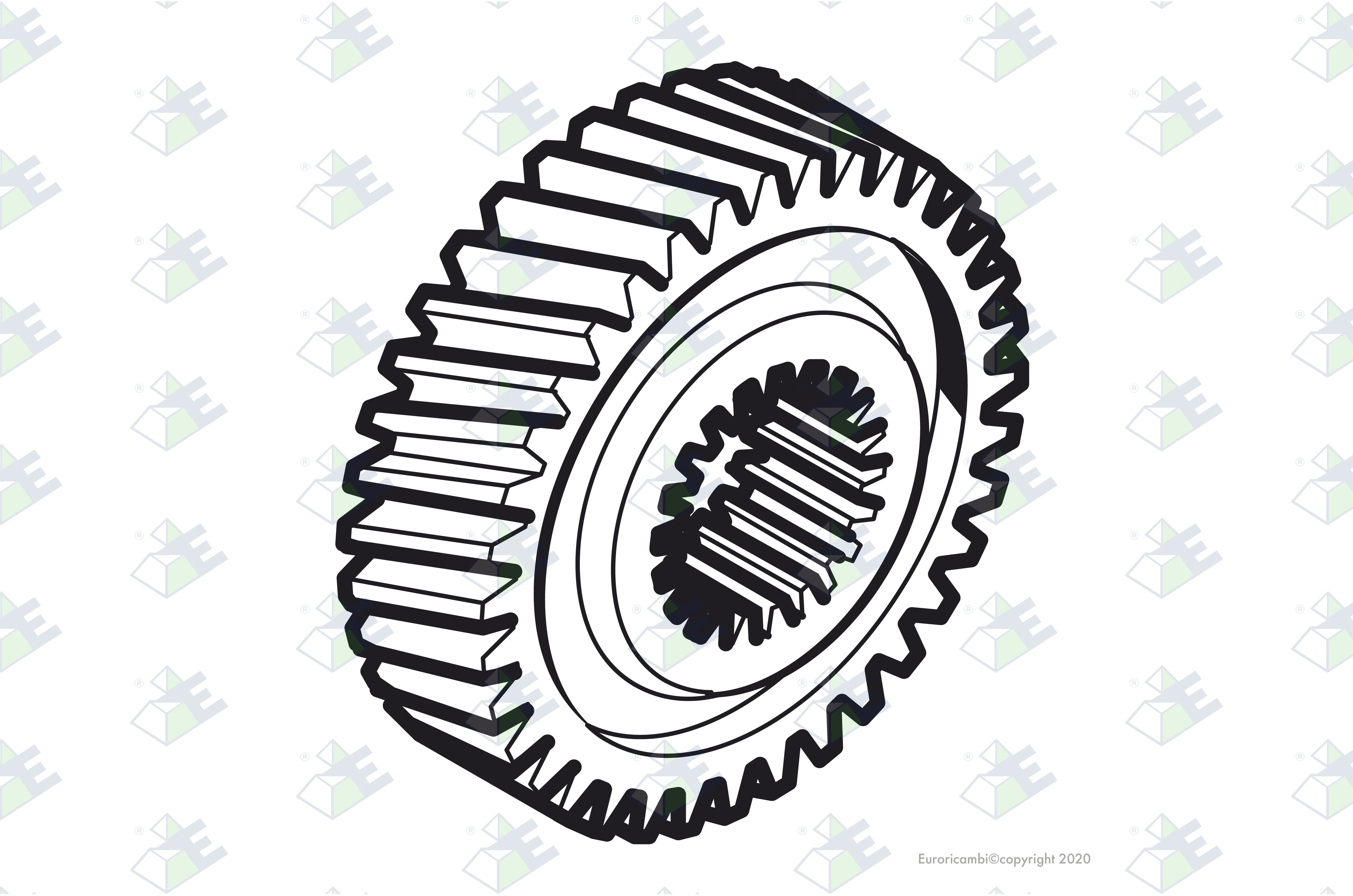 HELICAL GEAR 41T.-10 SPL. suitable to DANA - SPICER AXLES 46977