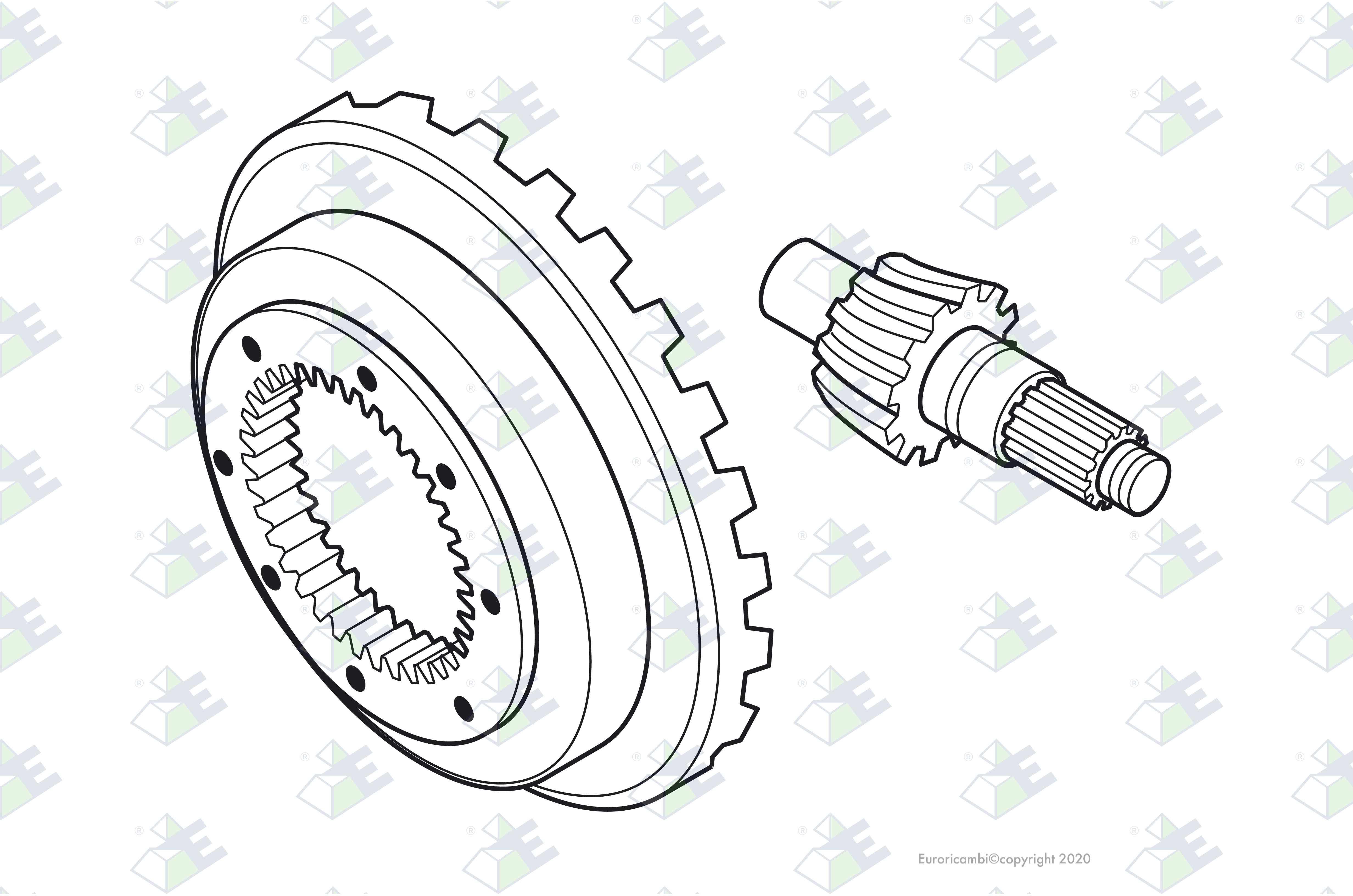 CROWN WHEEL/PINION 37:9 suitable to DANA - SPICER AXLES 95567