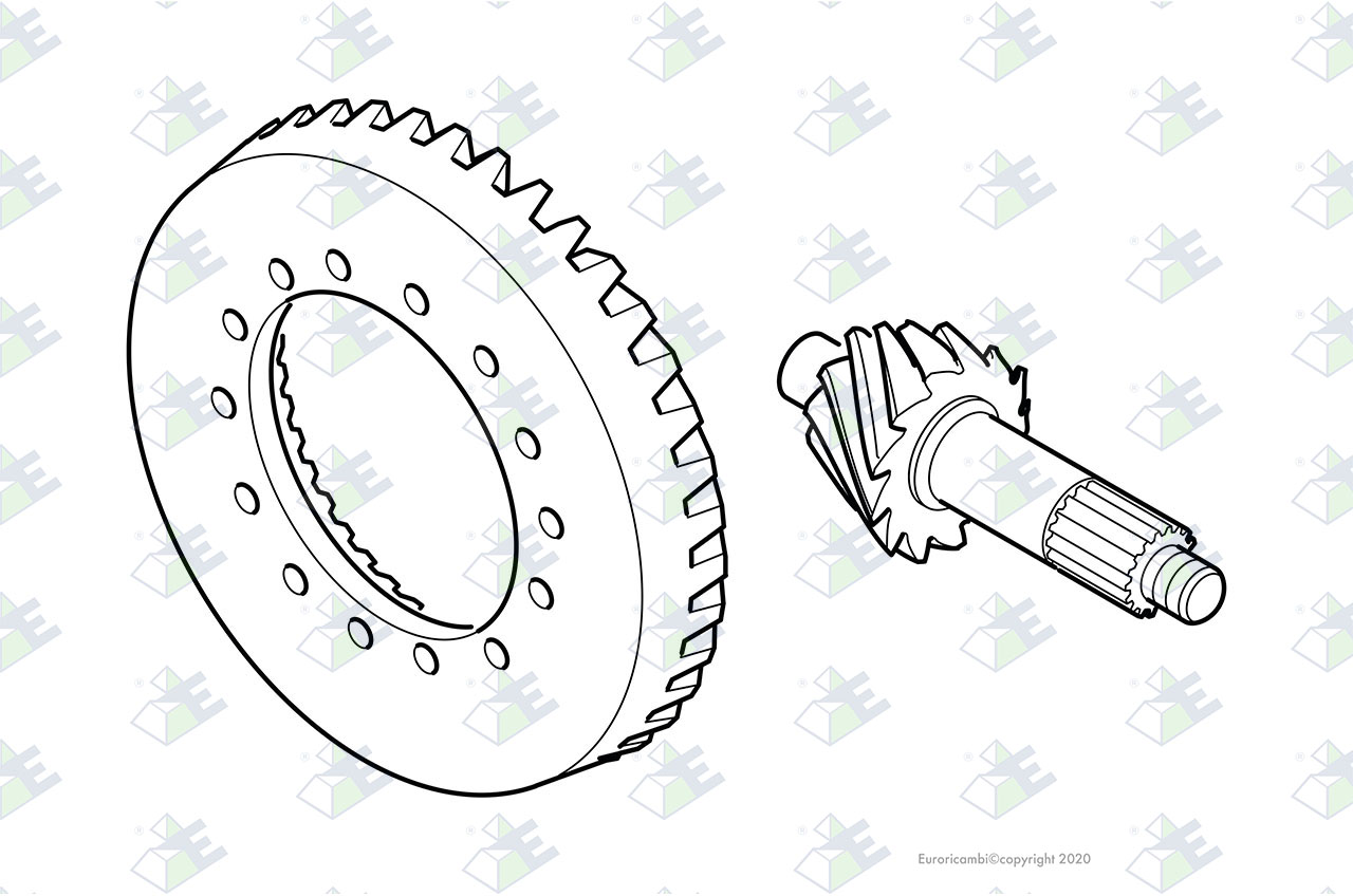 CROWN WHEEL/PINION 37:12 suitable to DANA - SPICER AXLES 211464