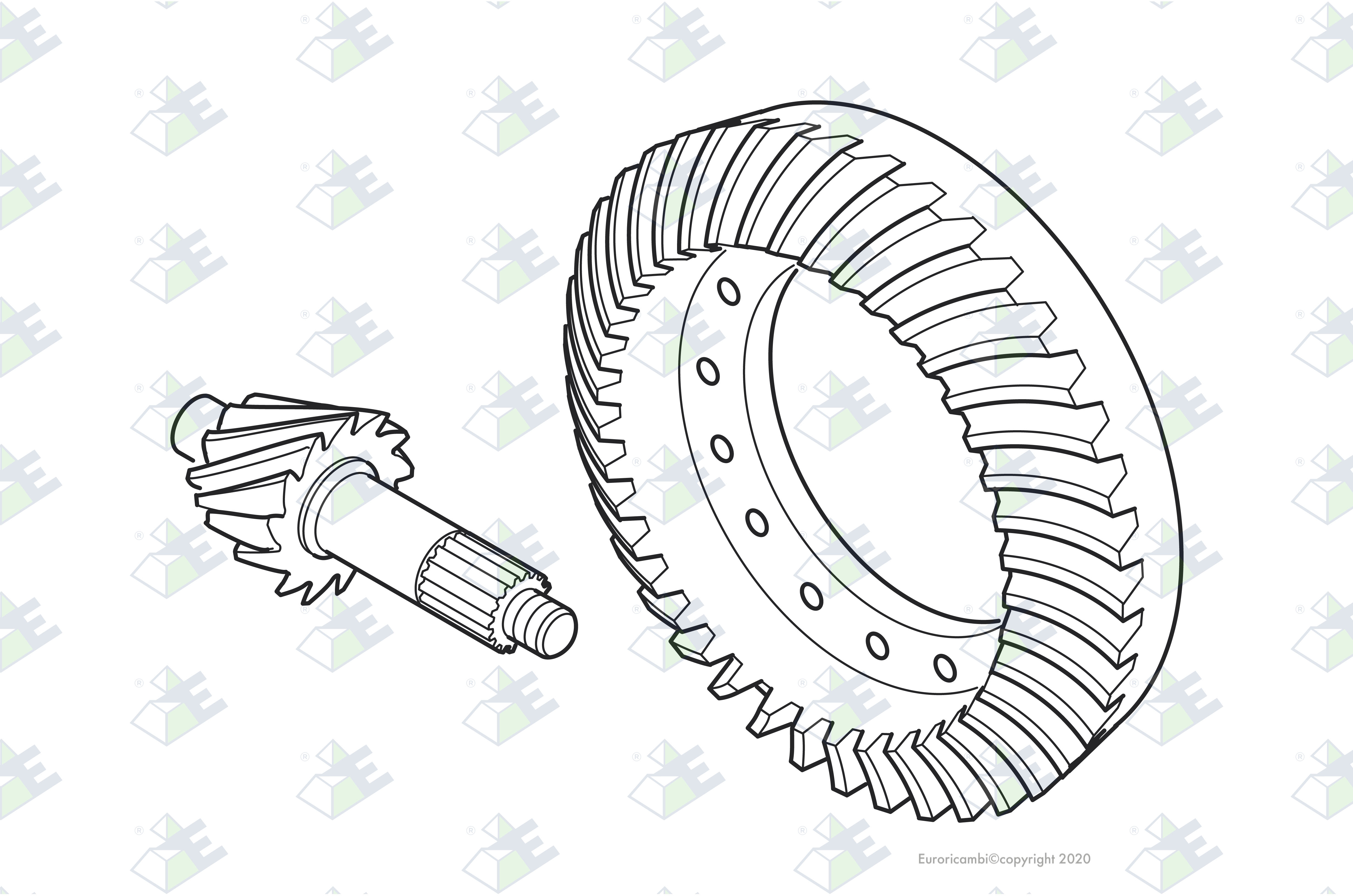 CROWN WHEEL/PINION 39:9 suitable to DANA - SPICER AXLES 211487