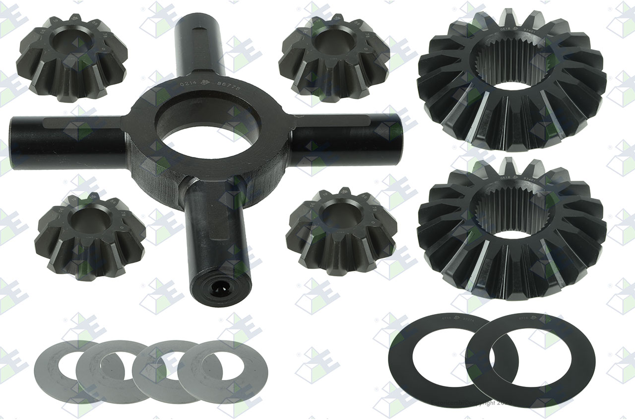 DIFFERENTIAL GEAR KIT suitable to EUROTEC 24001435
