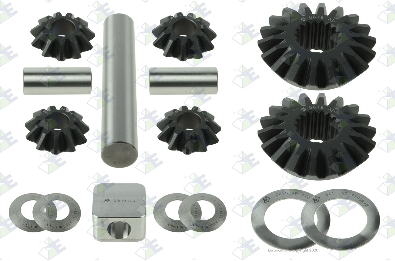 DIFFERENTIAL GEAR KIT suitable to EUROTEC 30001143