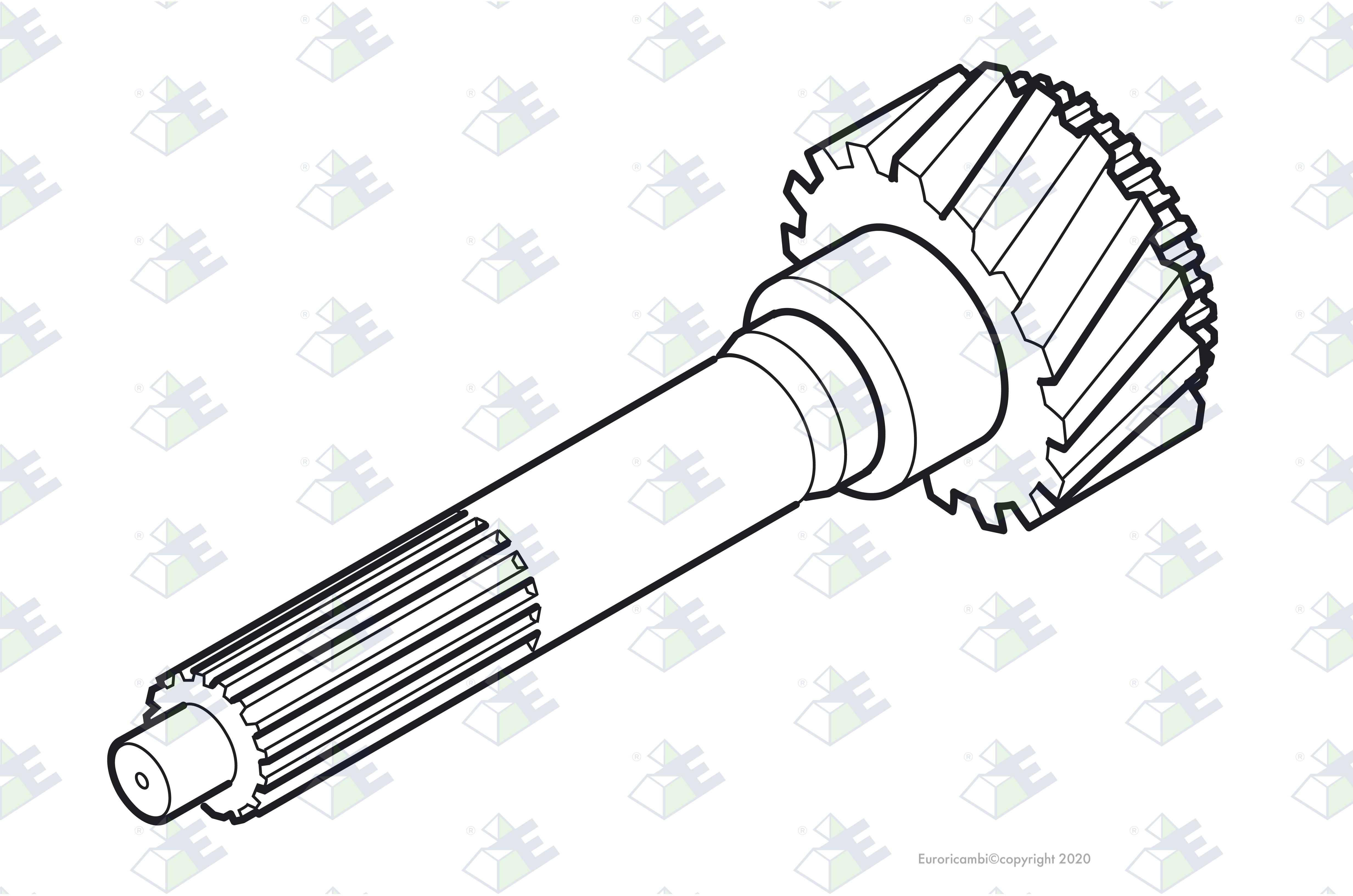 INPUT SHAFT 25 T. suitable to EATON - FULLER 23376