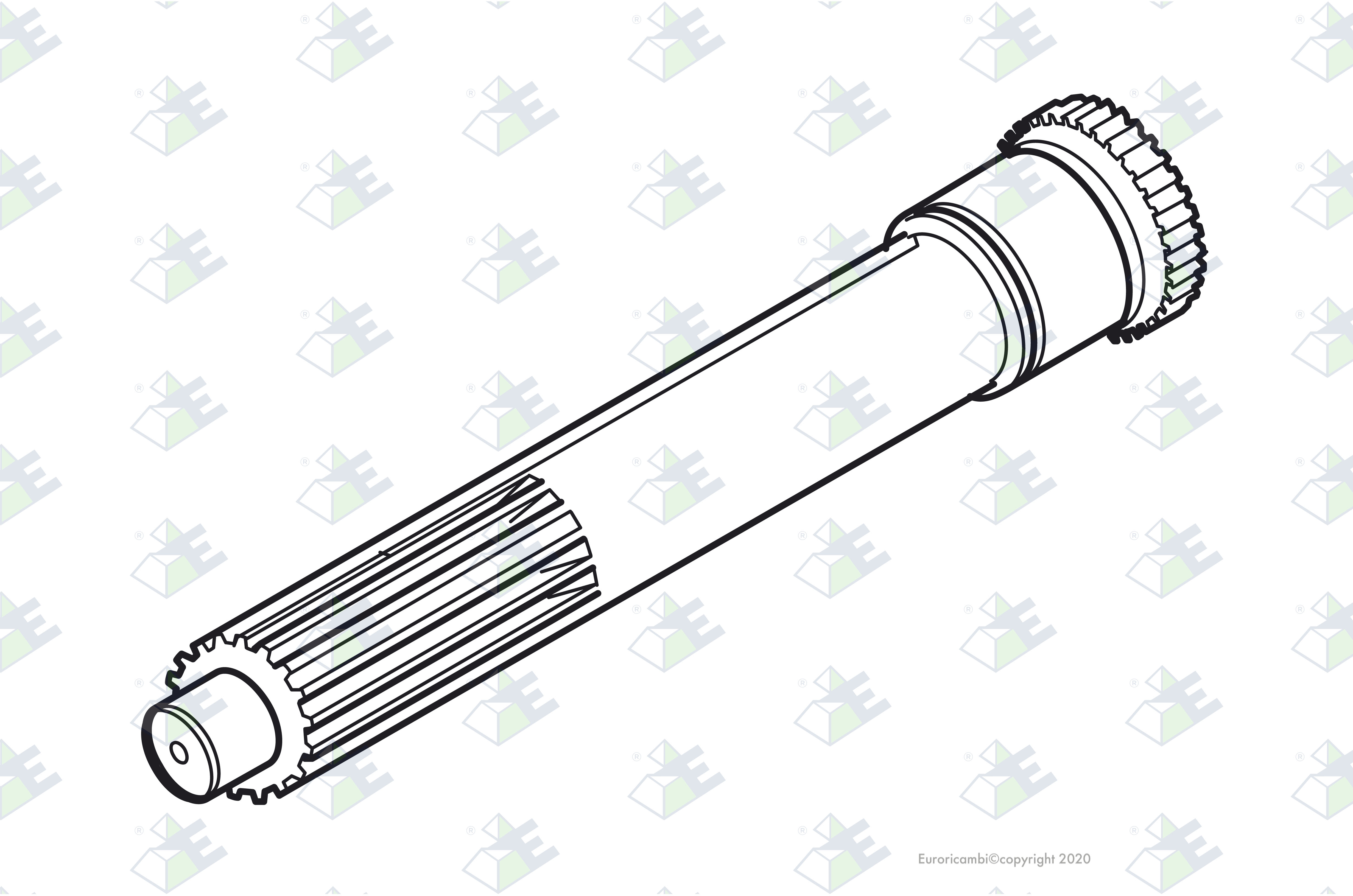 INPUT SHAFT 2"X12,12" suitable to EATON - FULLER 15110