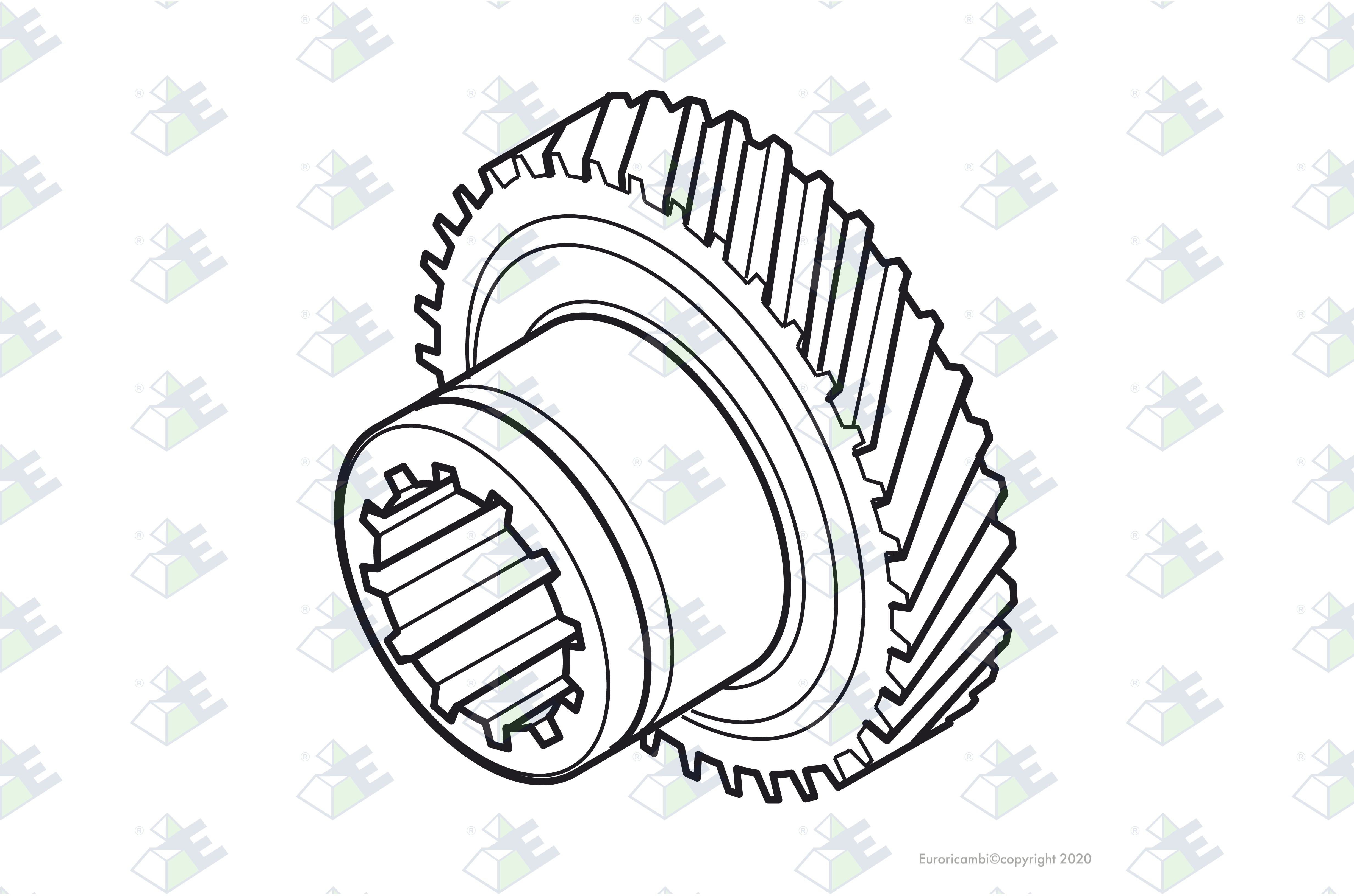 AUX.DRIVE GEAR 34 T. suitable to EUROTEC 35001053