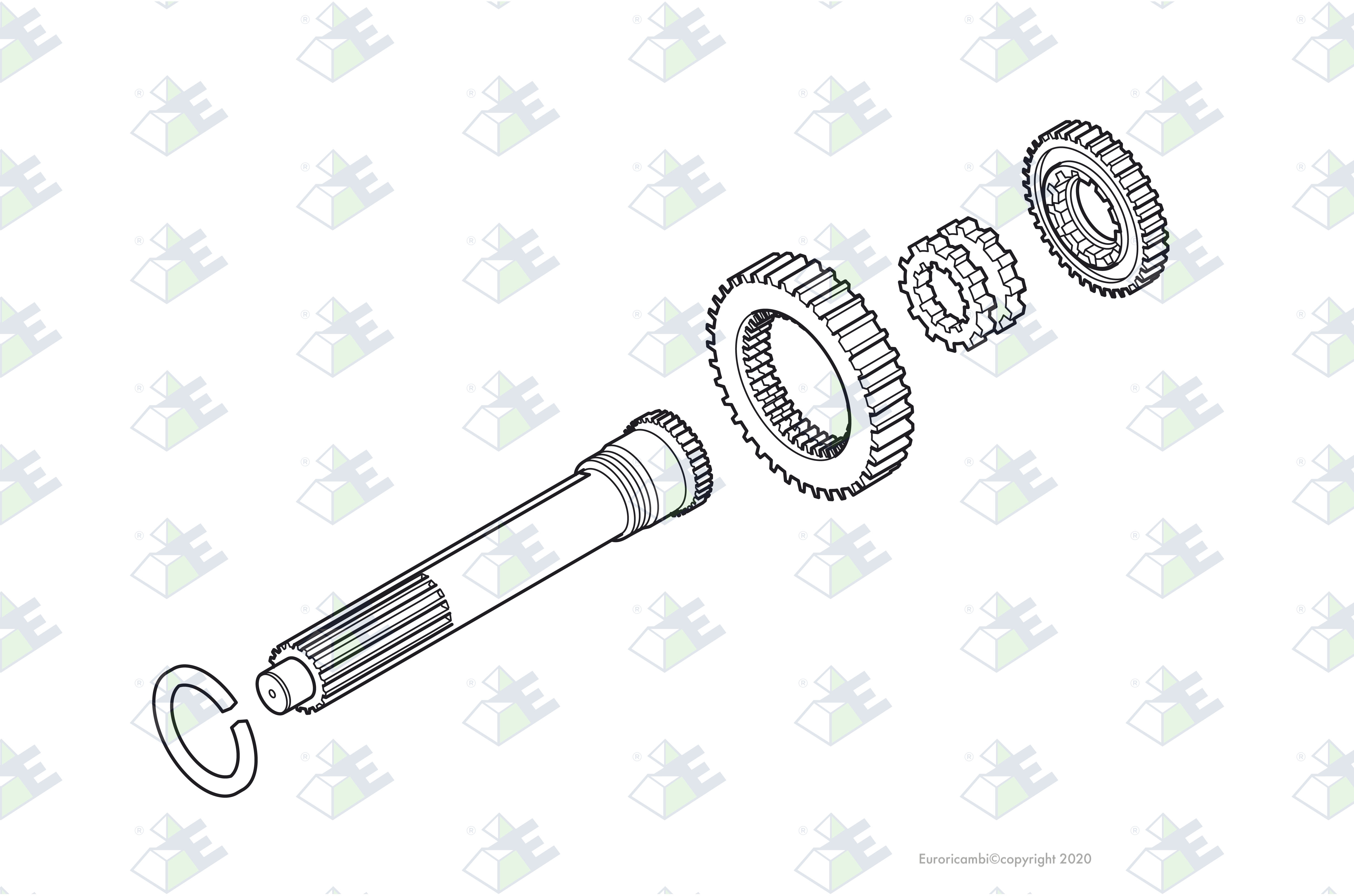 REPAIR KIT WITHOUT KEY suitable to AM GEARS 35489