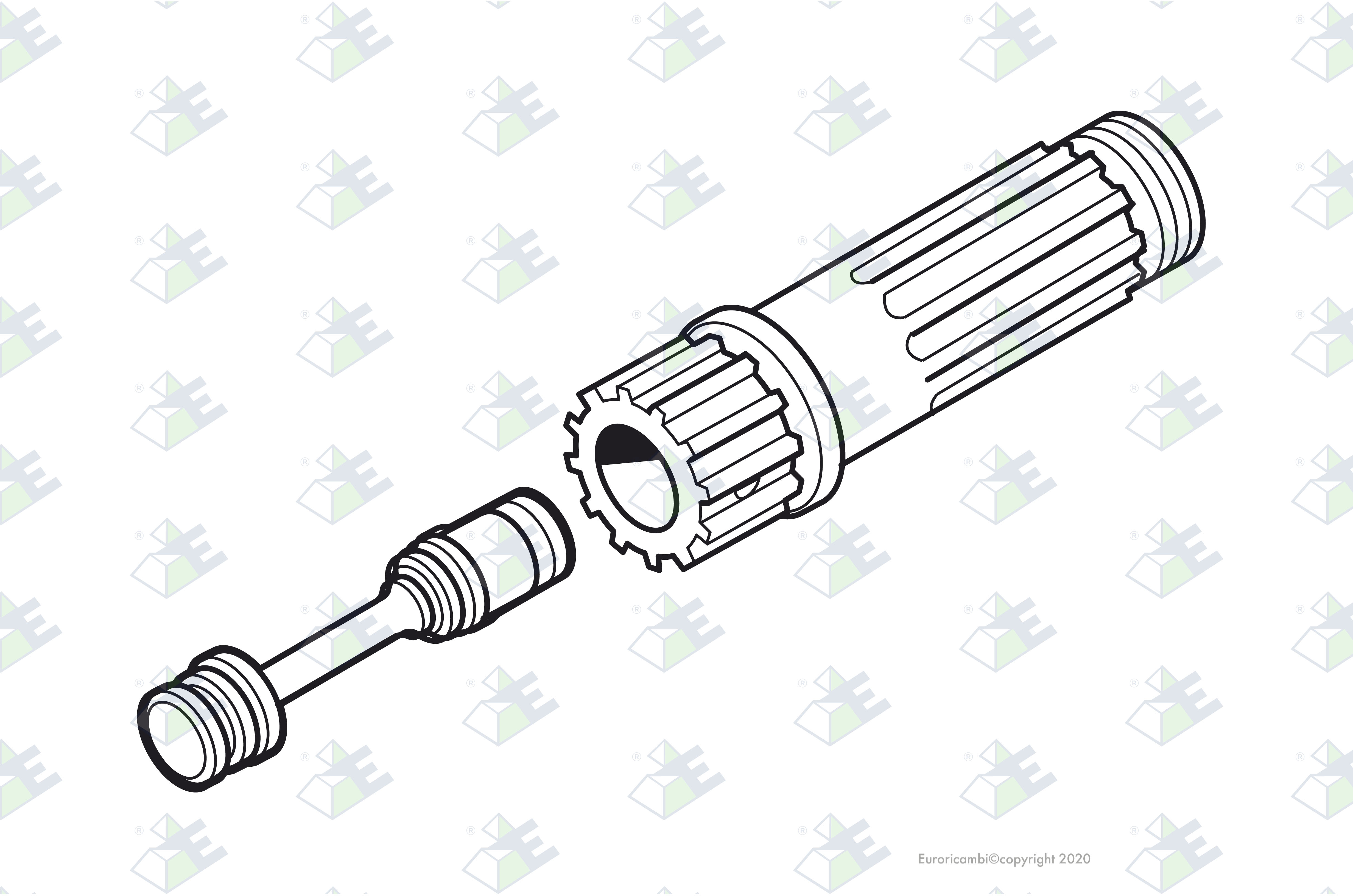 OUTPUT SHAFT 18 T. suitable to EATON - FULLER A4738