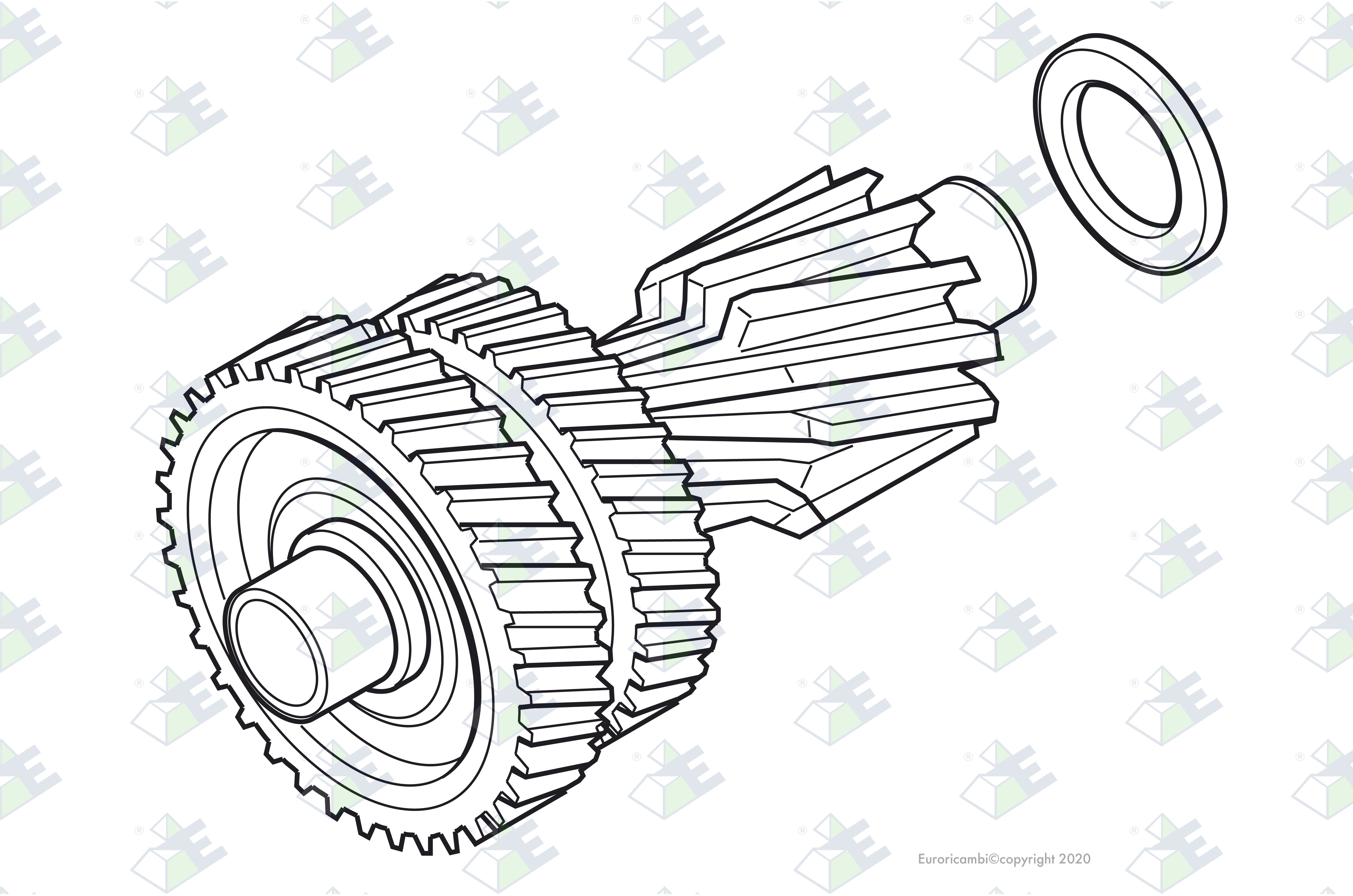 AUX.COUNTERSHAFT ASSY suitable to EATON - FULLER A5943