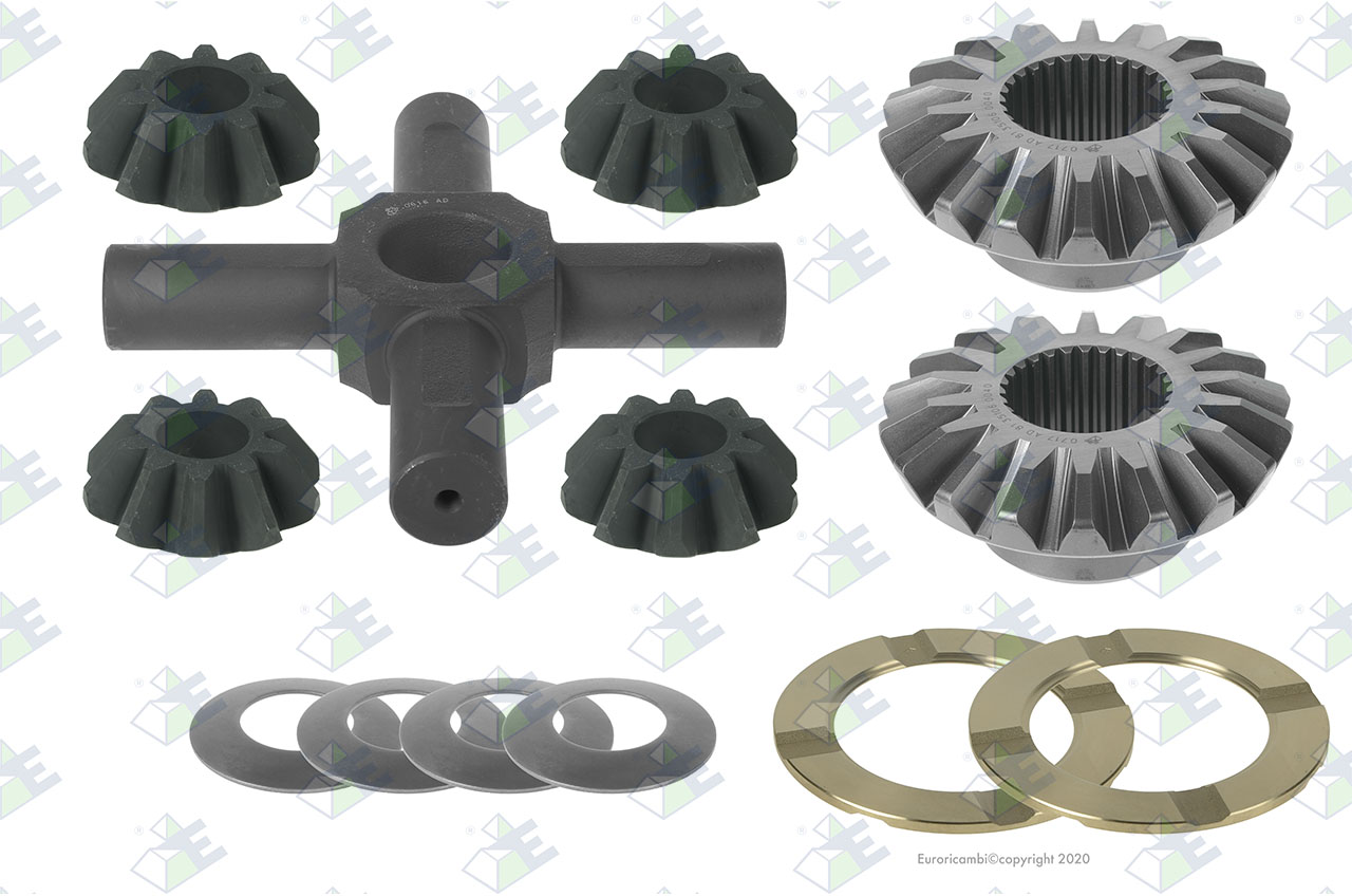 DIFFERENTIAL GEAR KIT suitable to EUROTEC 56000124
