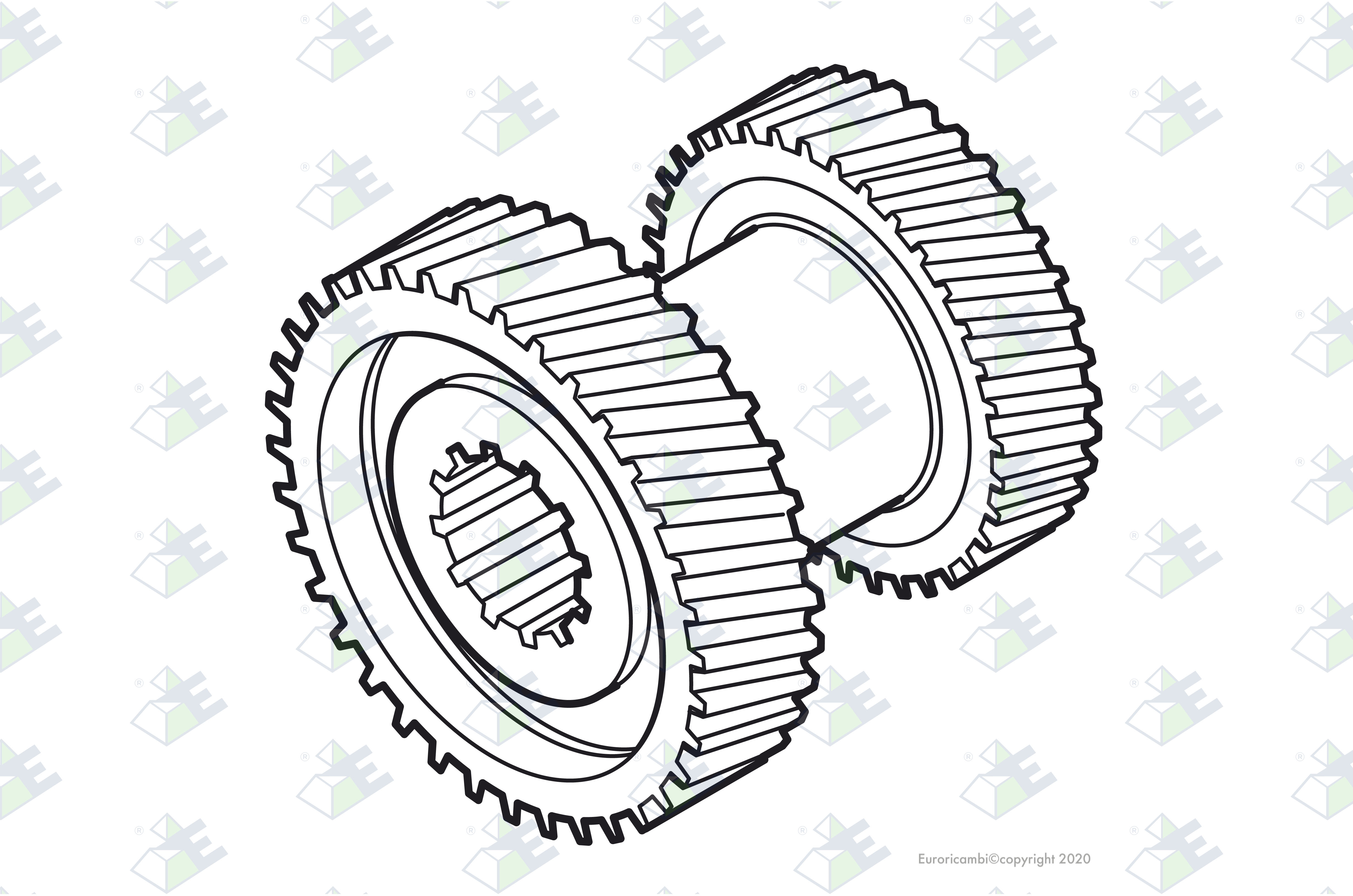 DOUBLE G. 2ND/3RD 17/22T. suitable to AM GEARS 72720