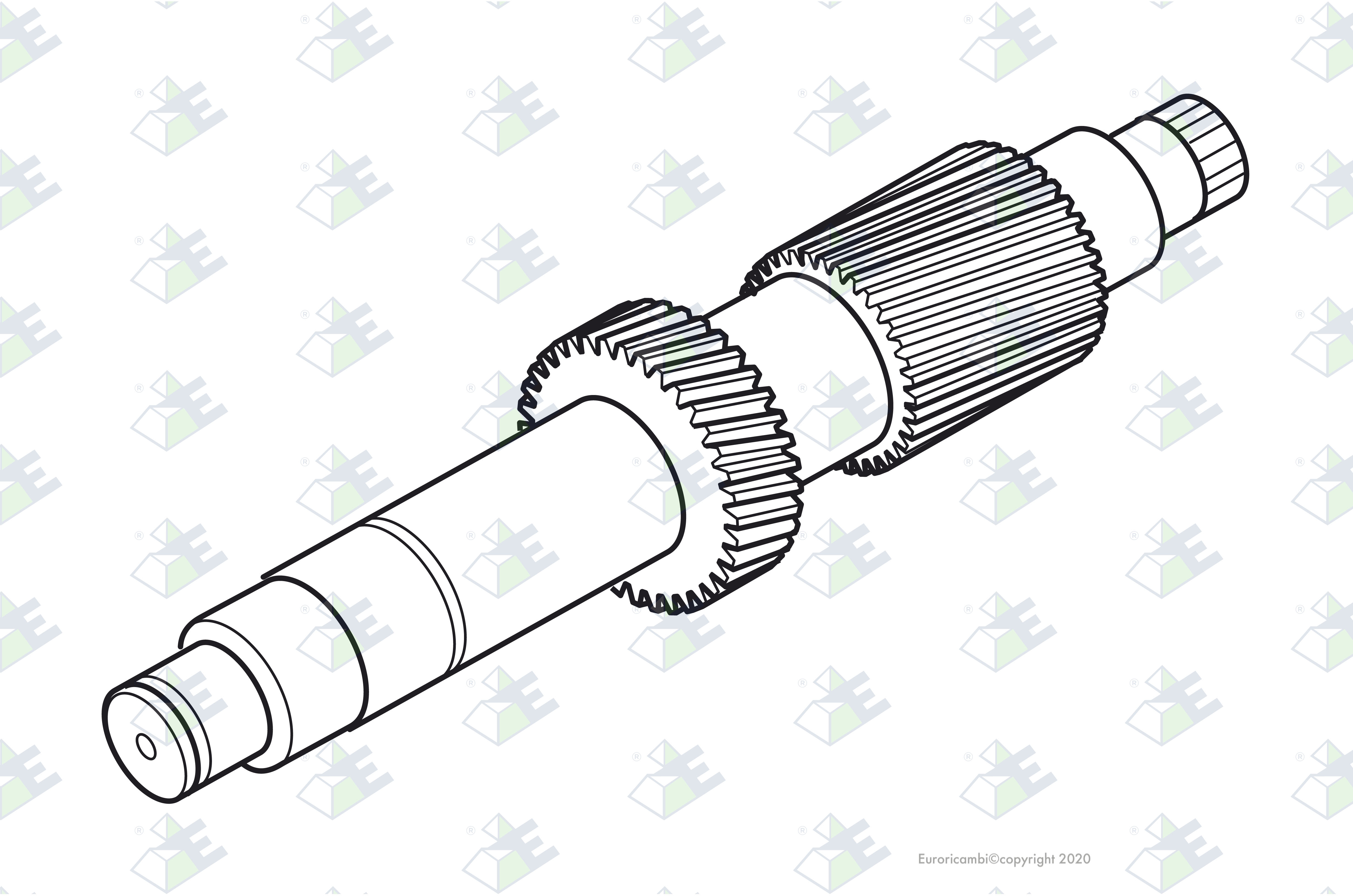 COUNTERSHAFT 12/18 T. suitable to MERCEDES-BENZ 3872631702