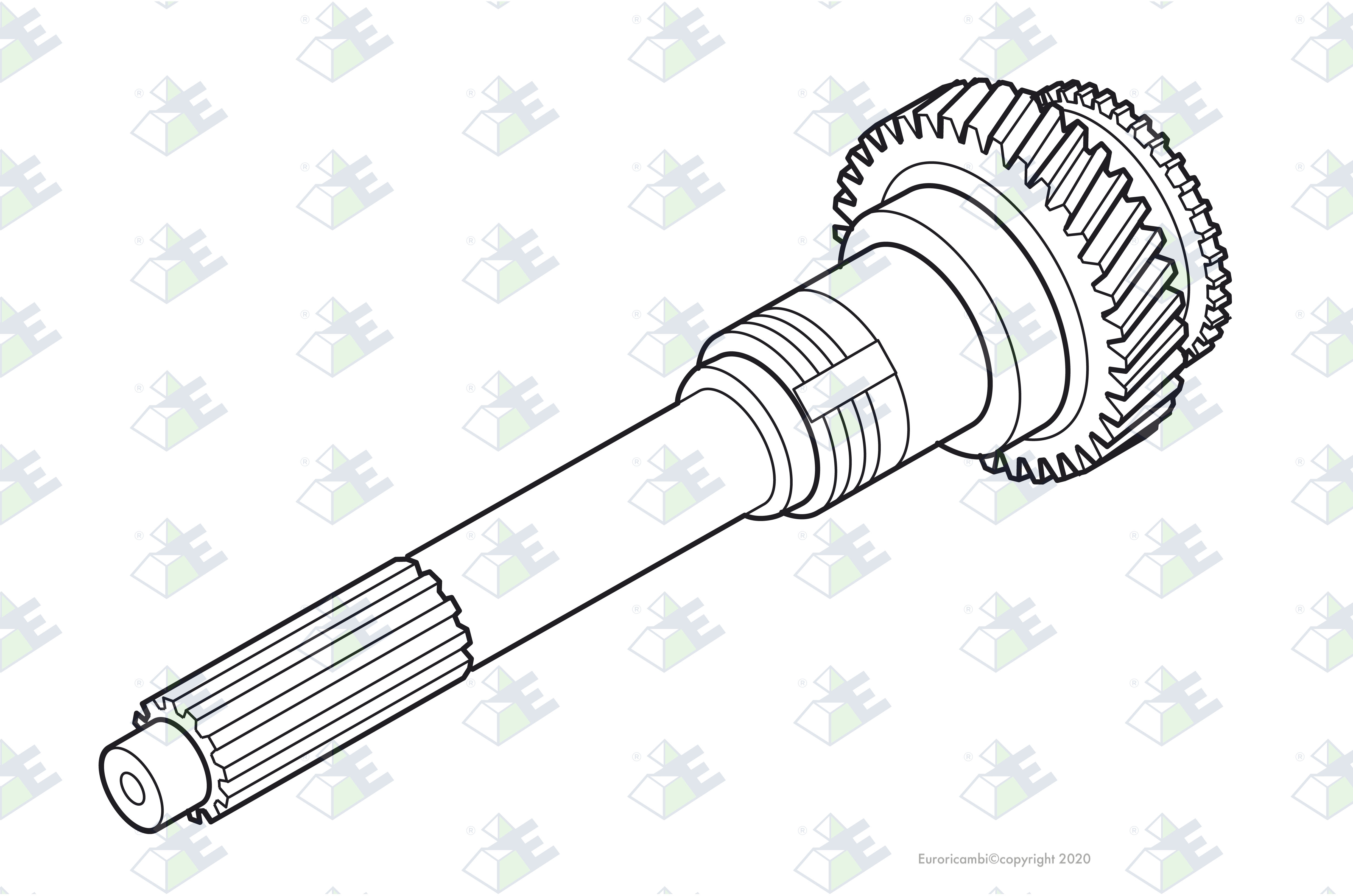 INPUT SHAFT 24 T. suitable to MERCEDES-BENZ 3892623502