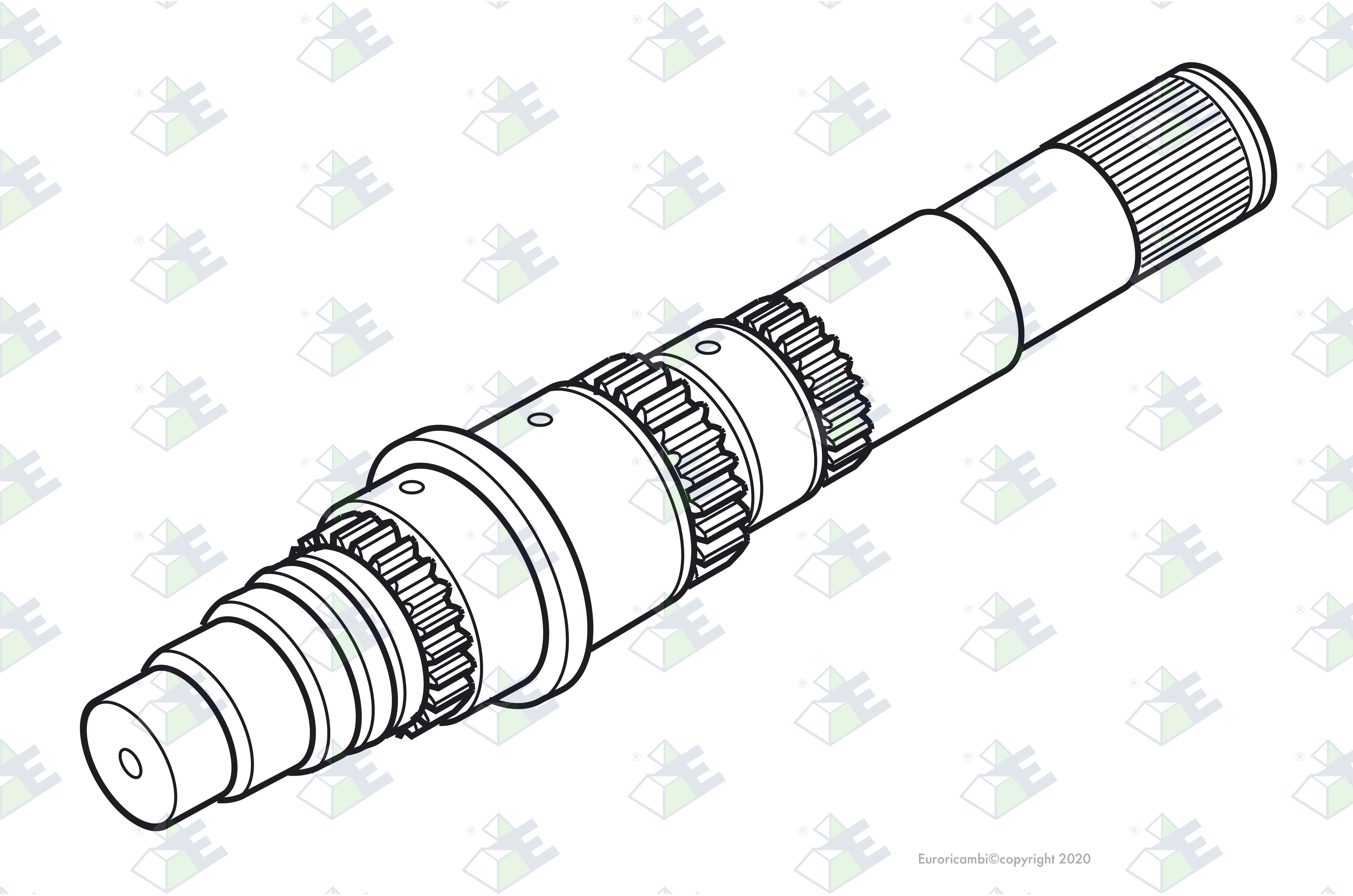 MAIN SHAFT suitable to EUROTEC 60002662