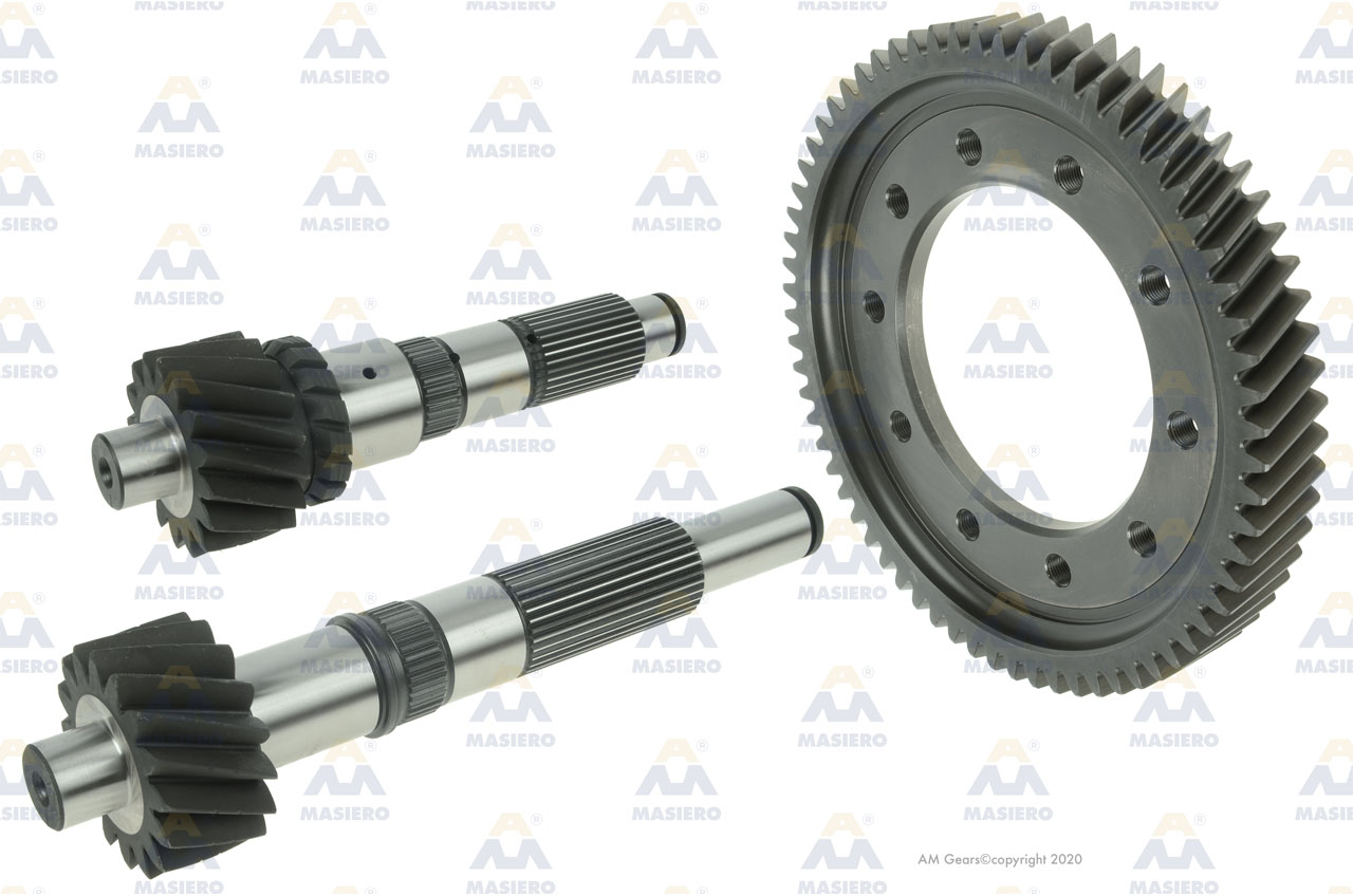 PINION/GEAR SET 67:16 suitable to RENAULT CAR 62034