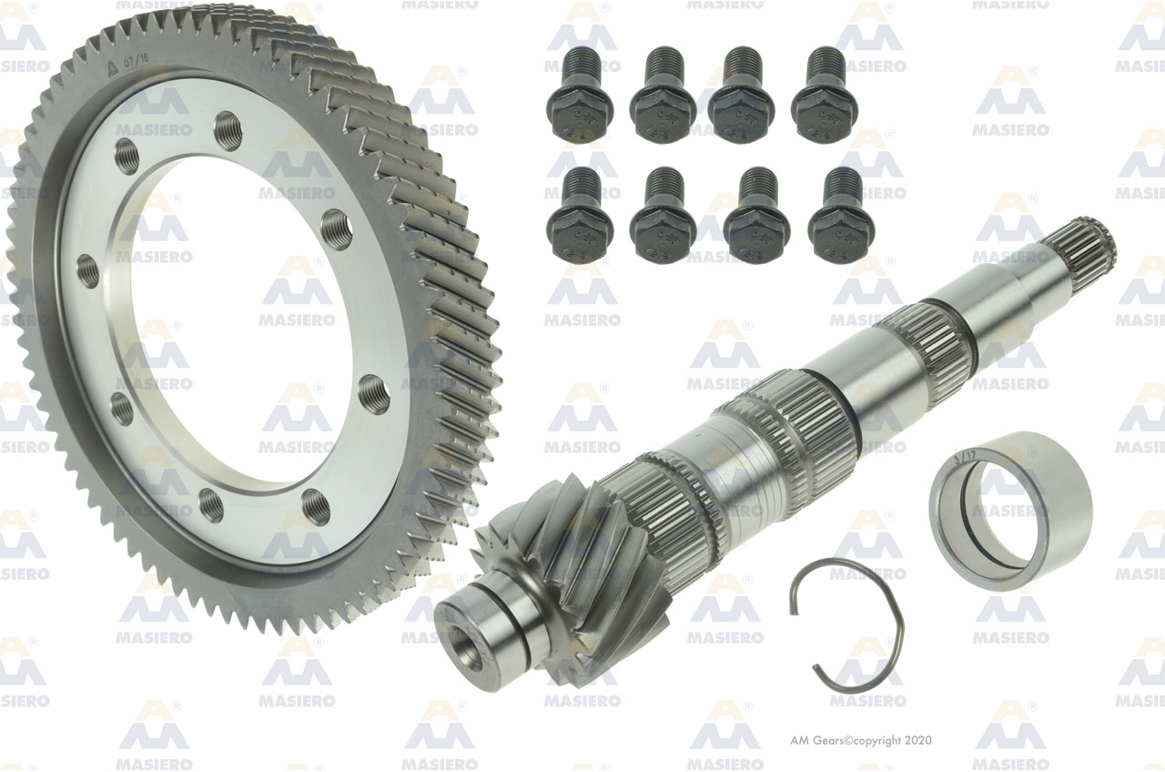KIT PINION/GEAR SET 76:15 suitable to VOLKSWAGEN 62133