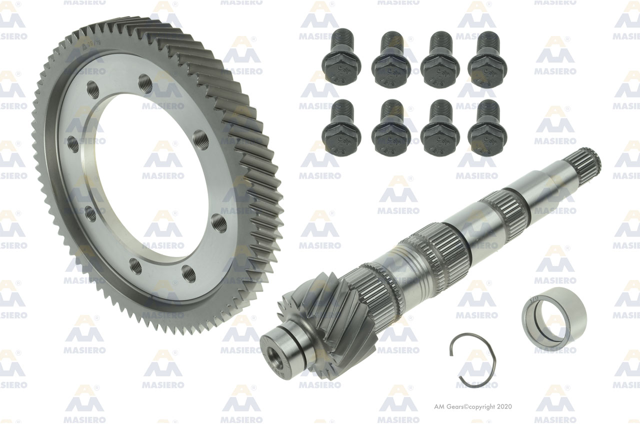 KIT PINION/GEAR SET 75:16 suitable to VOLKSWAGEN 62135