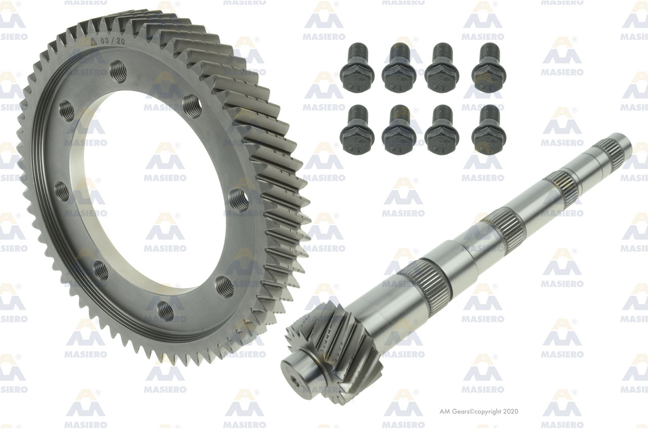 KIT PINION/GEAR SET 62:17 suitable to VOLKSWAGEN 62179