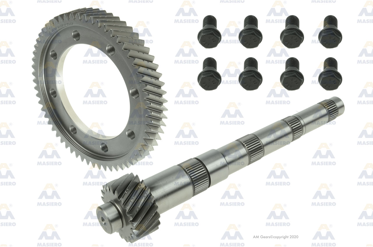 KIT PINION/GEAR SET 60:19 suitable to VOLKSWAGEN 62987