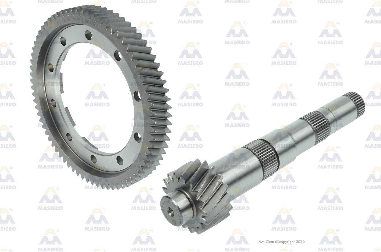 PINION/GEAR SET 72:17 suitable to VOLKSWAGEN 02B409143H