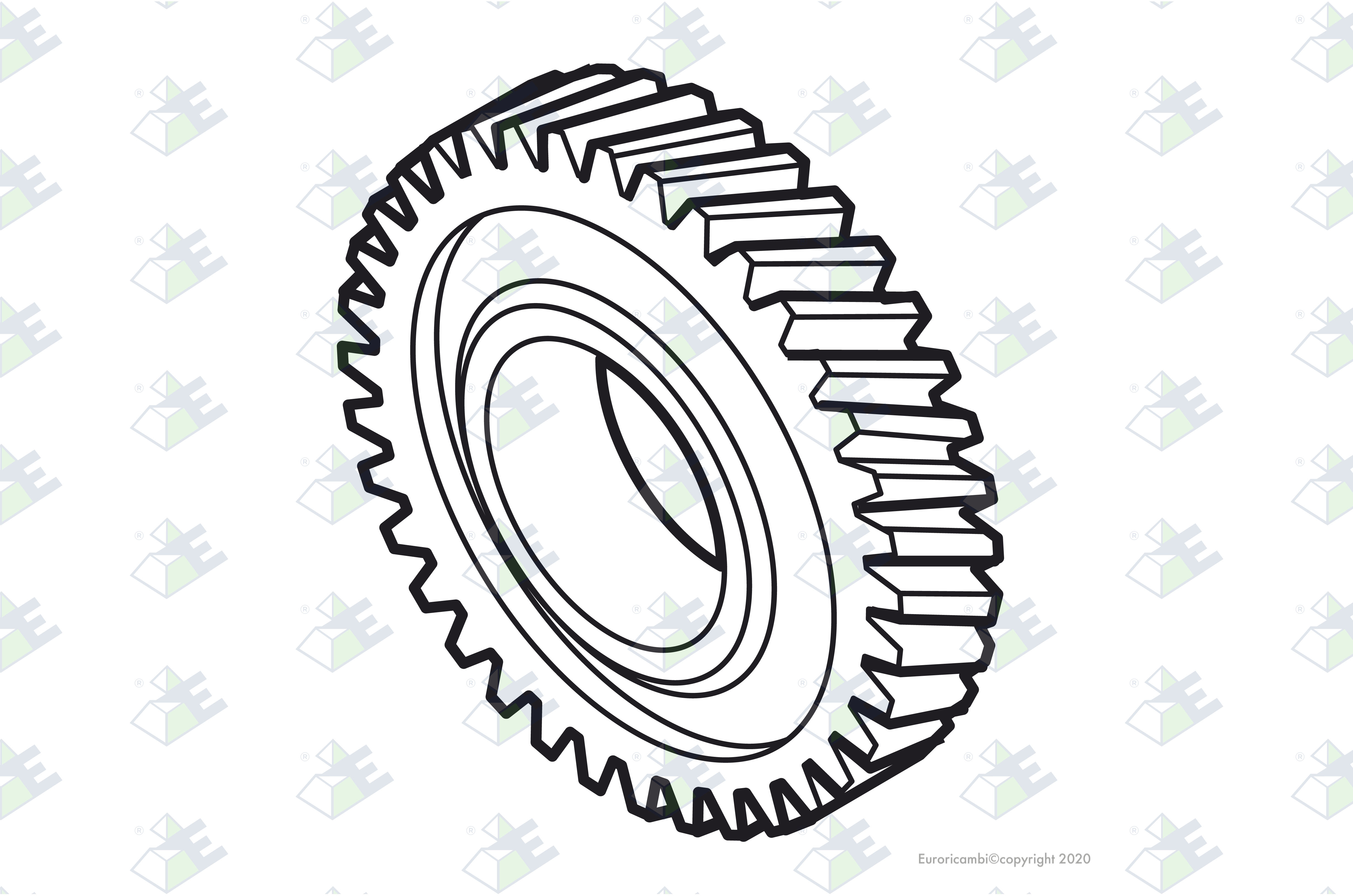 GEAR 1ST SPEED 61 T. suitable to EUROTEC 70000316