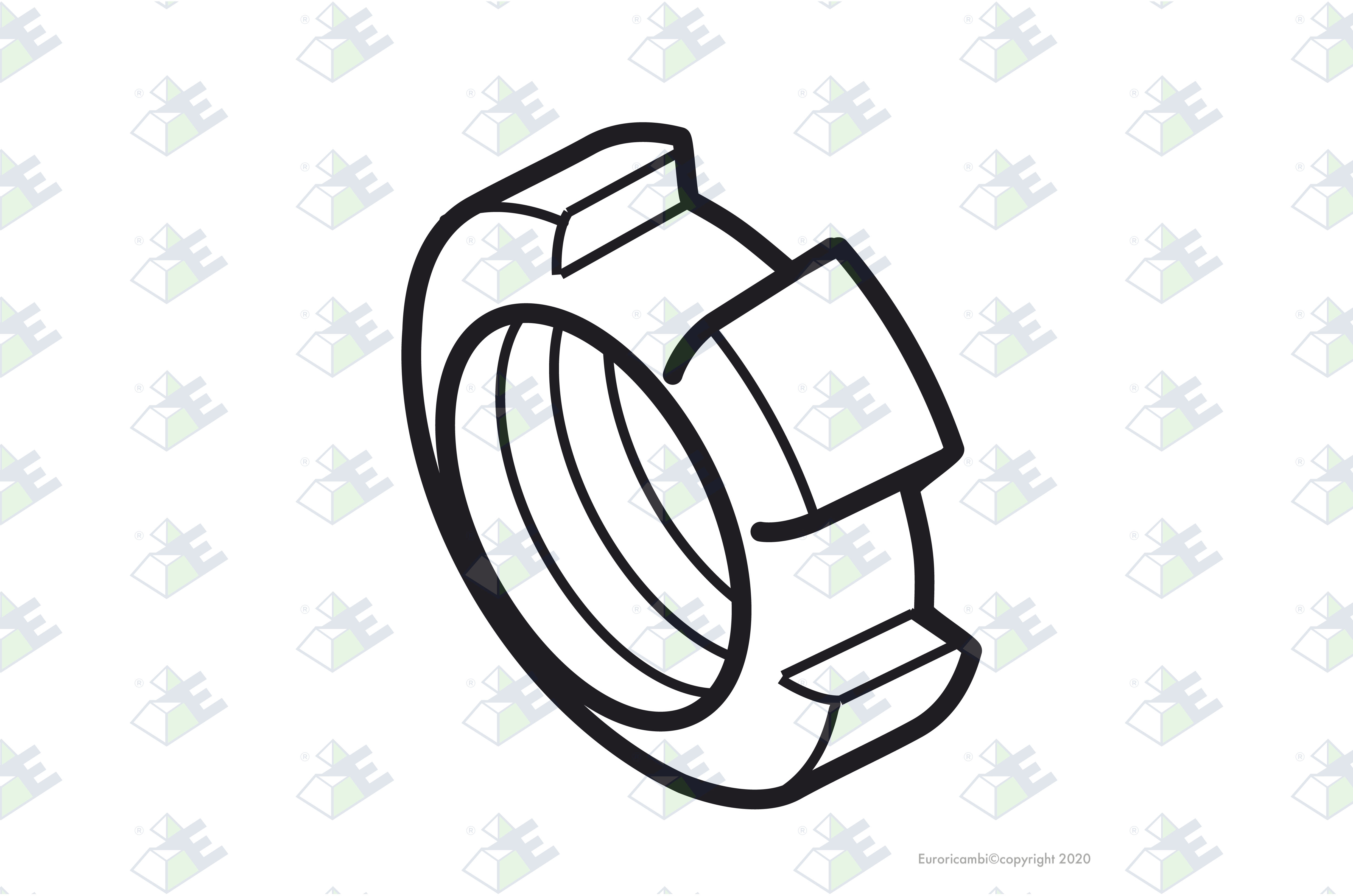 GROOVED NUT D.50 suitable to RENAULT TRUCKS 5000673524