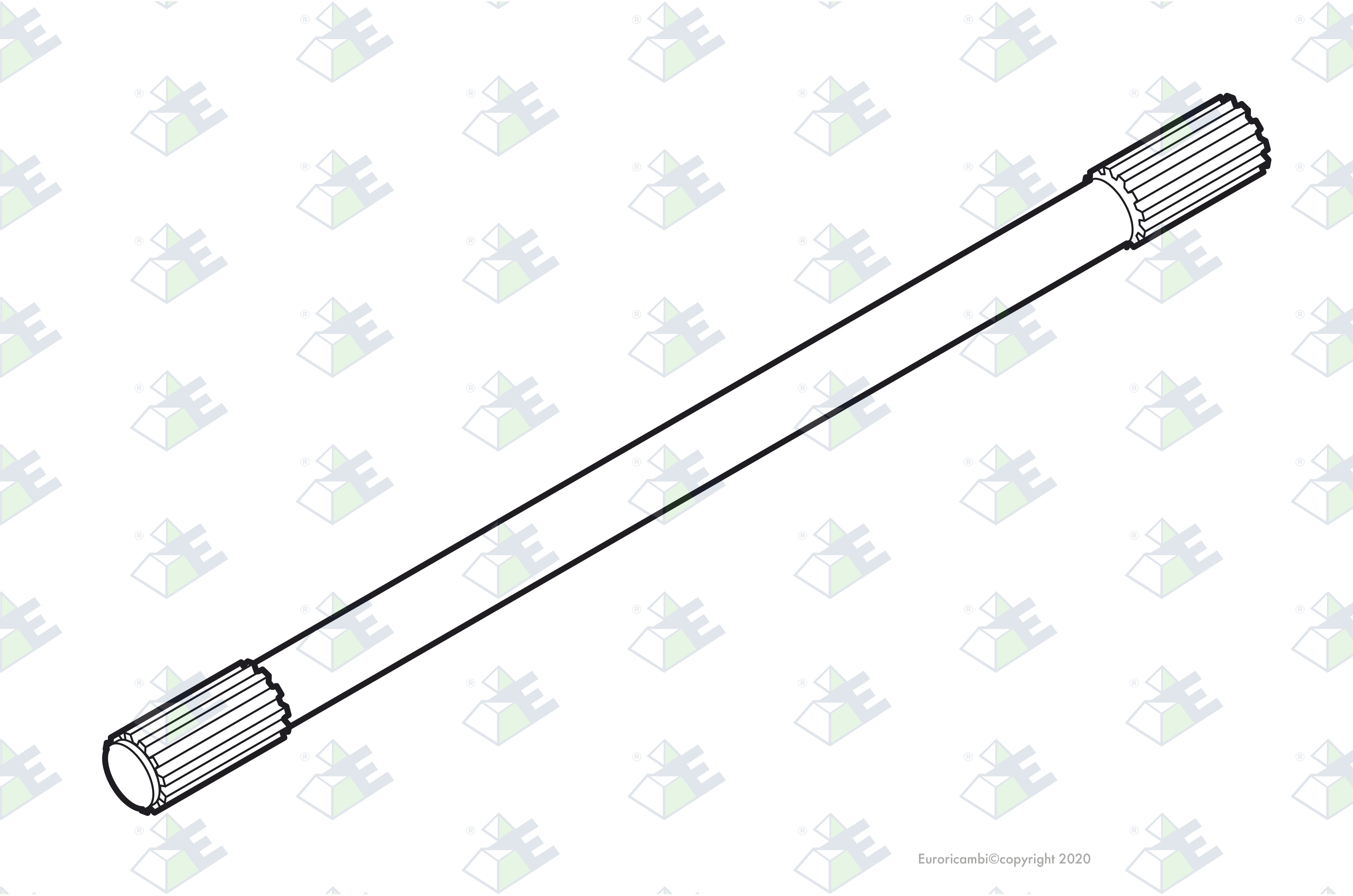 DRIVE SHAFT L=1070 MM suitable to EUROTEC 74000102