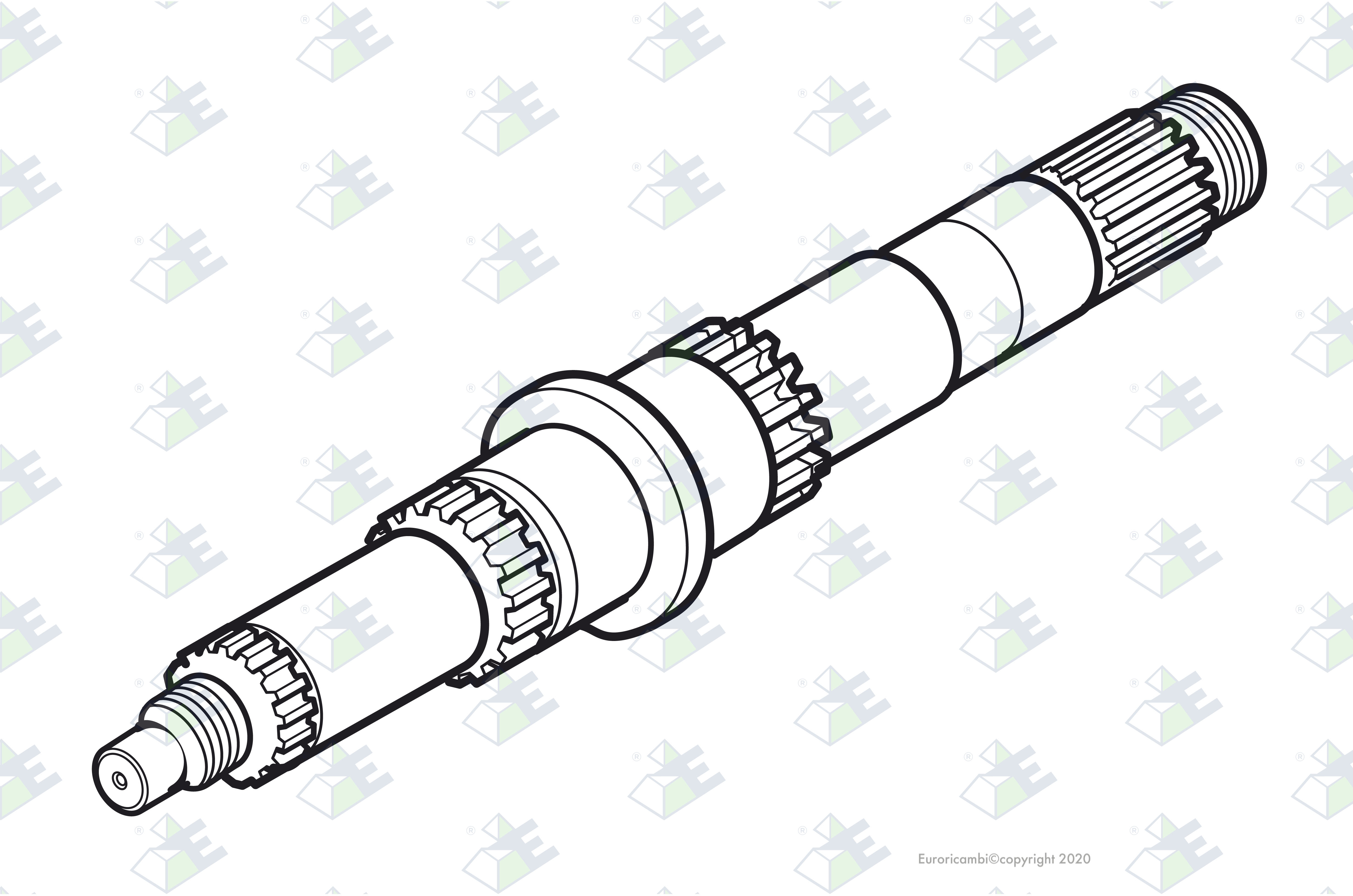 MAIN SHAFT suitable to EUROTEC 74000715