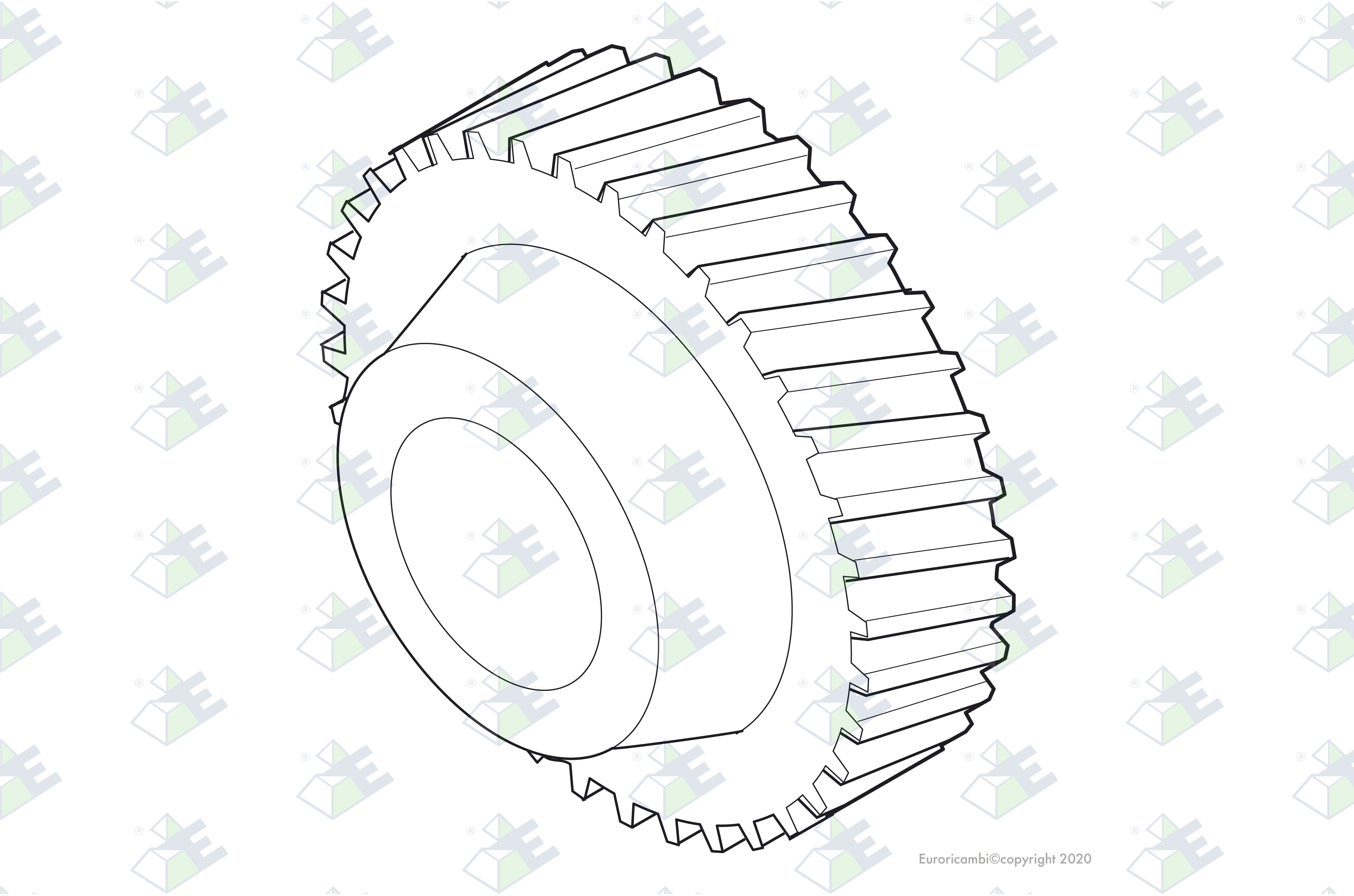GEAR 4TH SPEED 35 T. suitable to EUROTEC 74000780