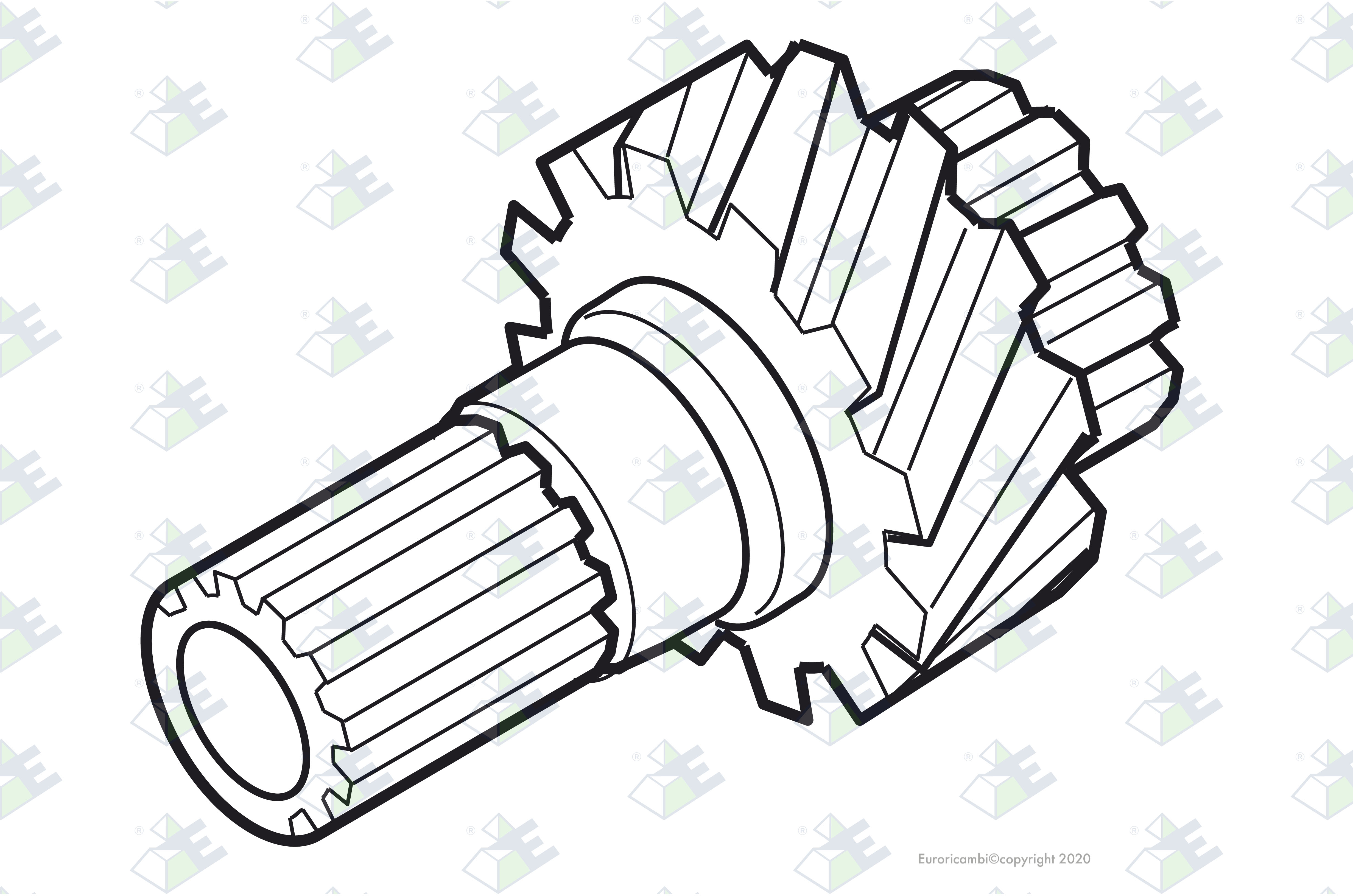 DRIVE GEAR 24 T. suitable to MERITOR 3892P2044