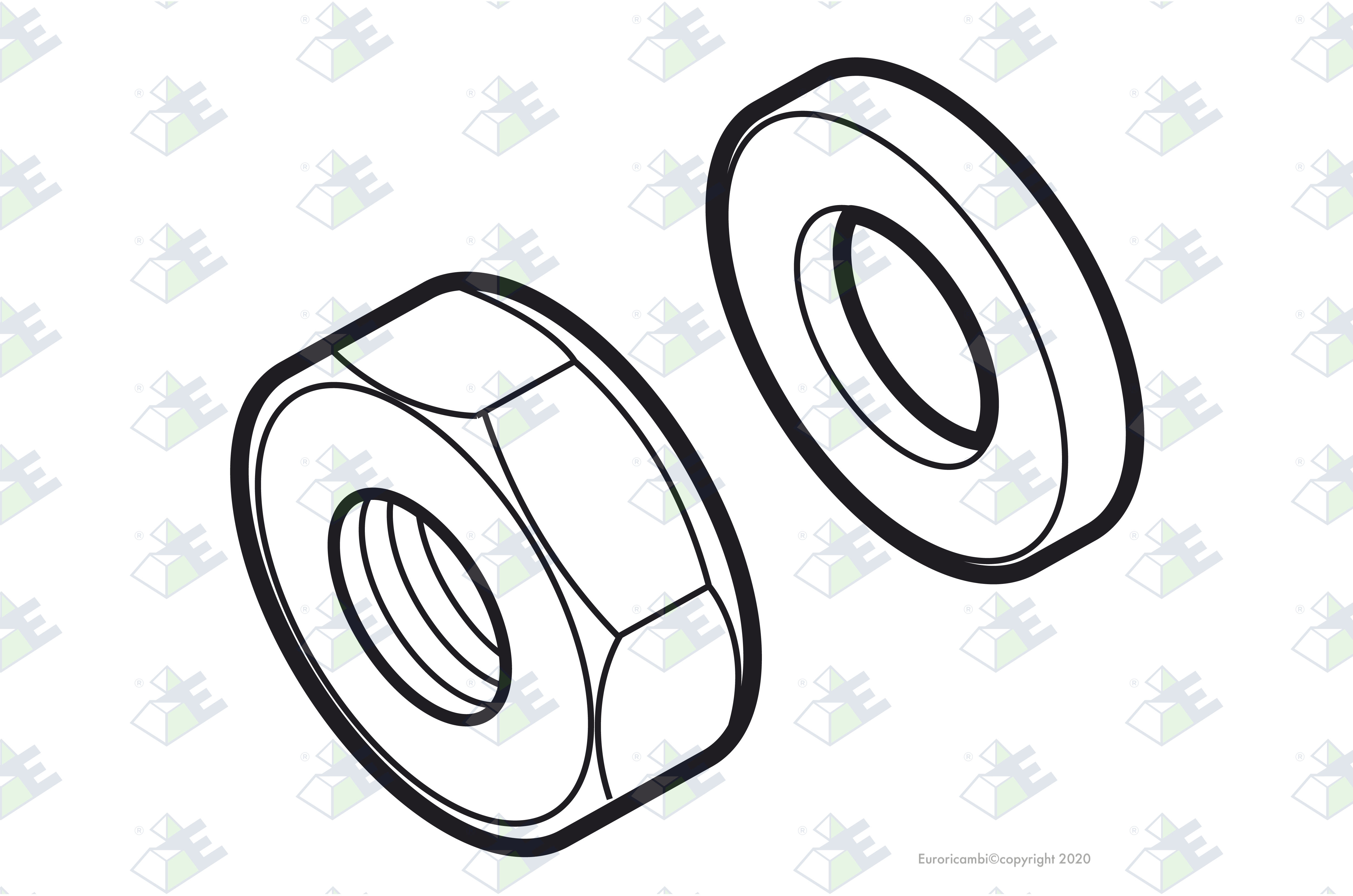NUT WITH WASHER suitable to MERITOR KIT2638