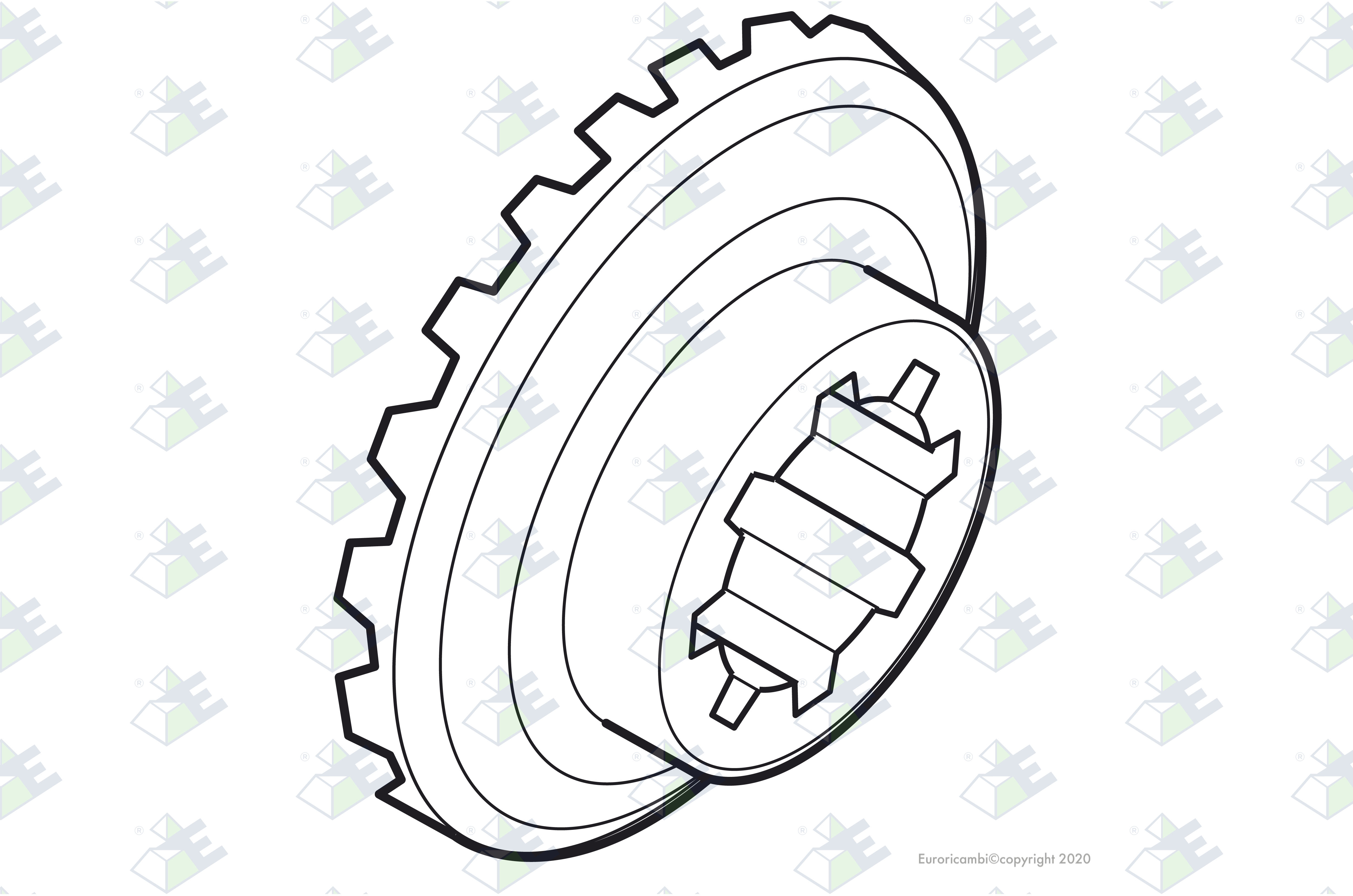 SIDE GEAR 20 T. suitable to EUROTEC 88000085