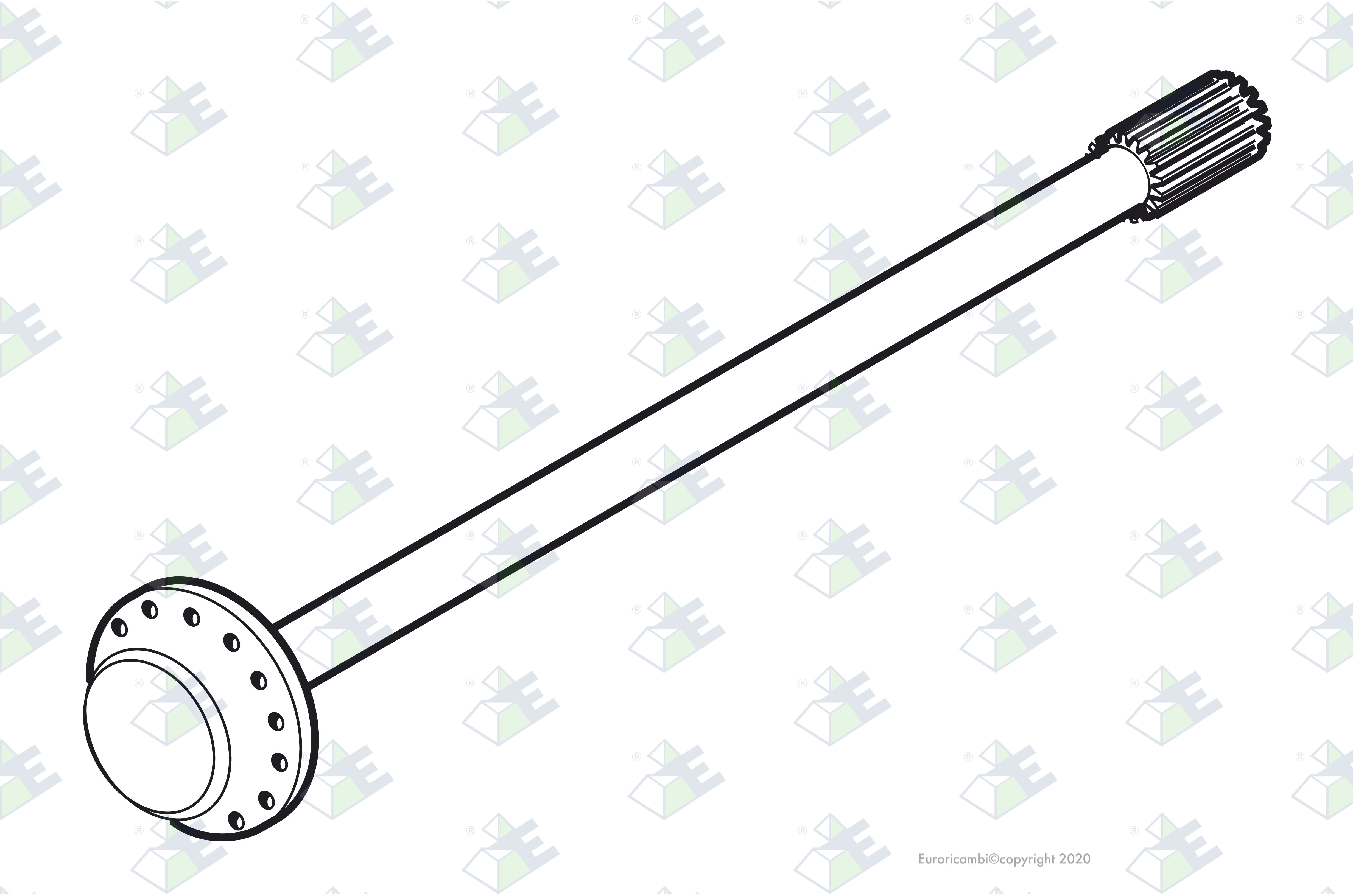 DRIVE SHAFT L=1006 MM suitable to EUROTEC 88000232