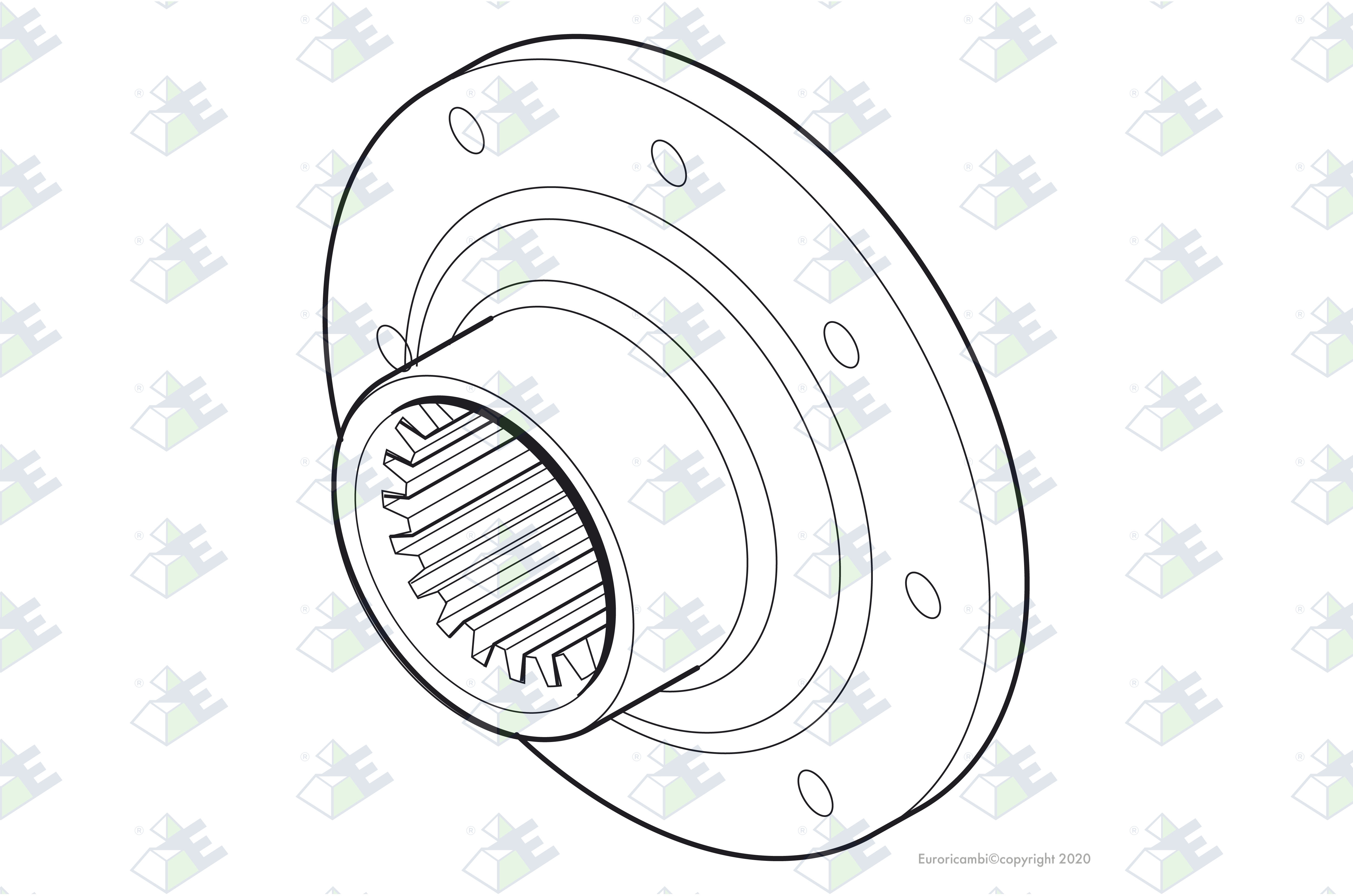 OUTPUT FLANGE D.203 suitable to VOLVO 1524358
