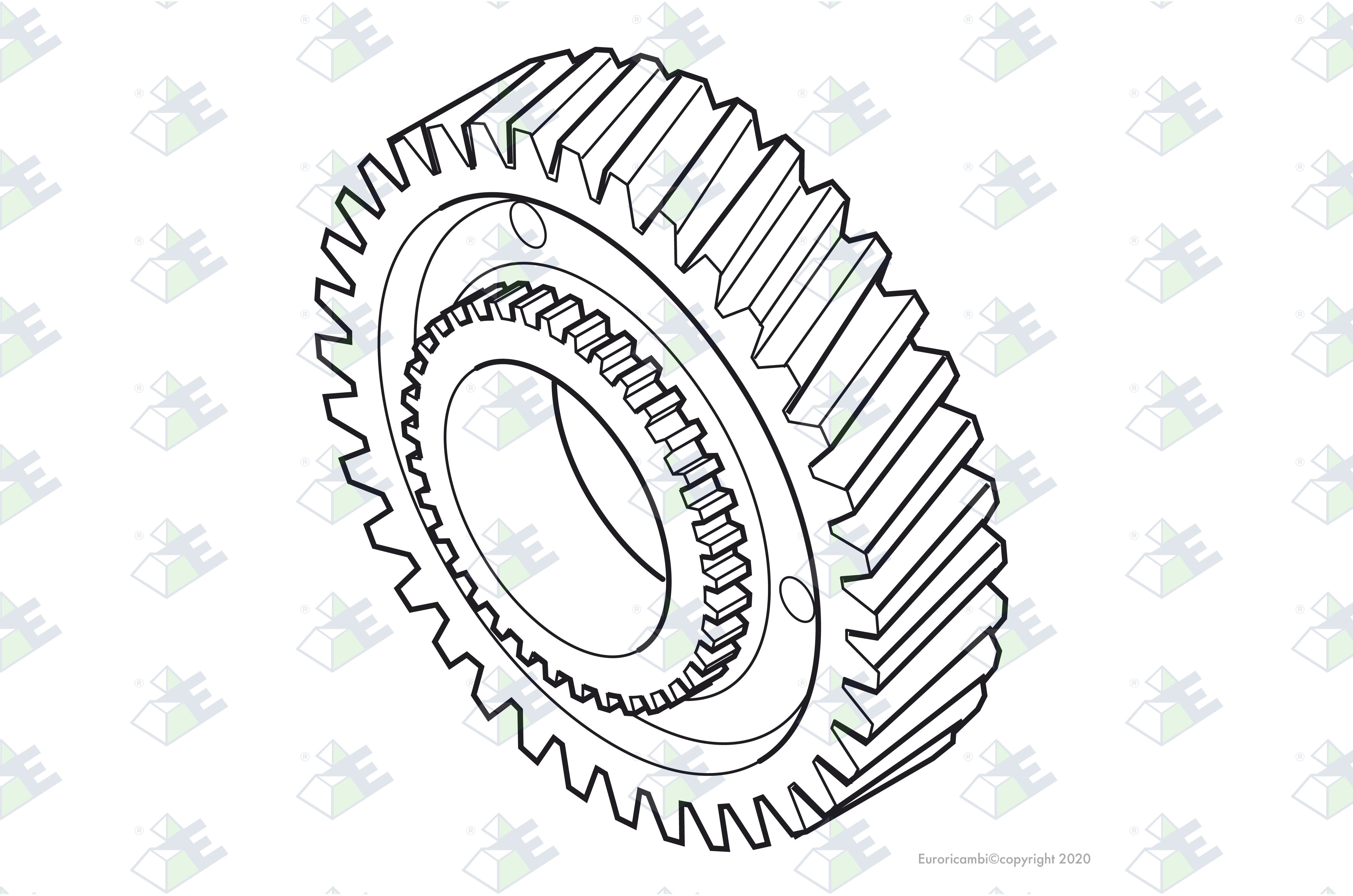 GEAR 1ST SPEED 46 T. suitable to VOLVO 1652528