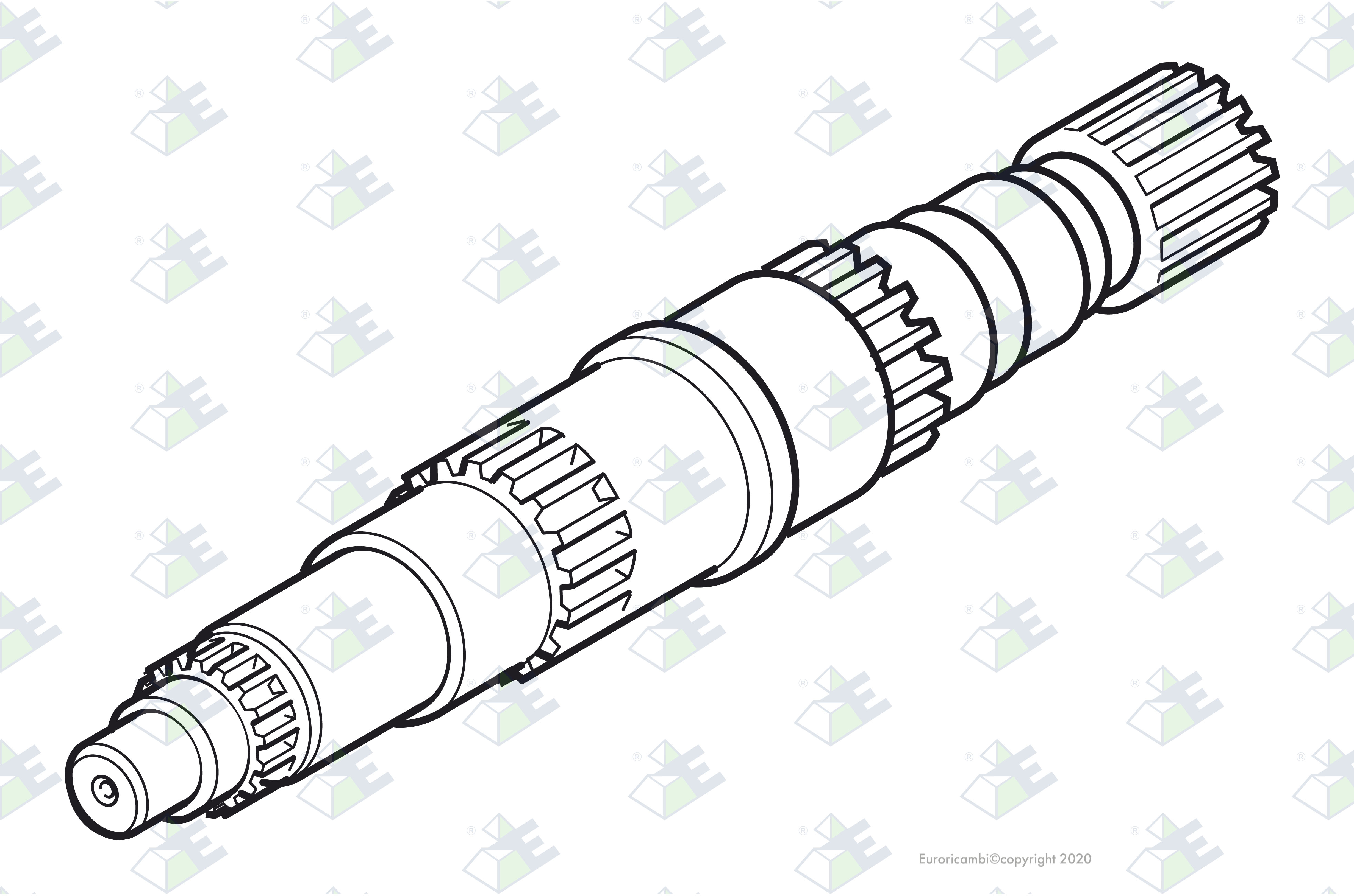 MAIN SHAFT 28/42/42/34 T. suitable to VOLVO 1668148