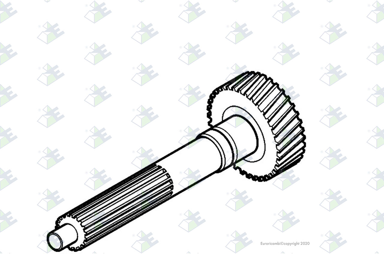 INPUT SHAFT 19 T. suitable to ZF TRANSMISSIONS 1238302335