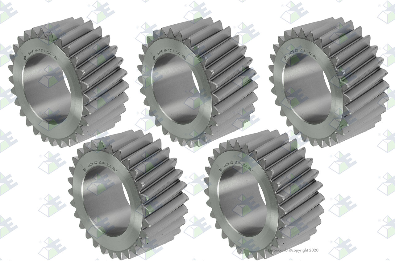 GEAR SET 28 T. (5 PCS) suitable to HINO TRANSMISSION S346411110