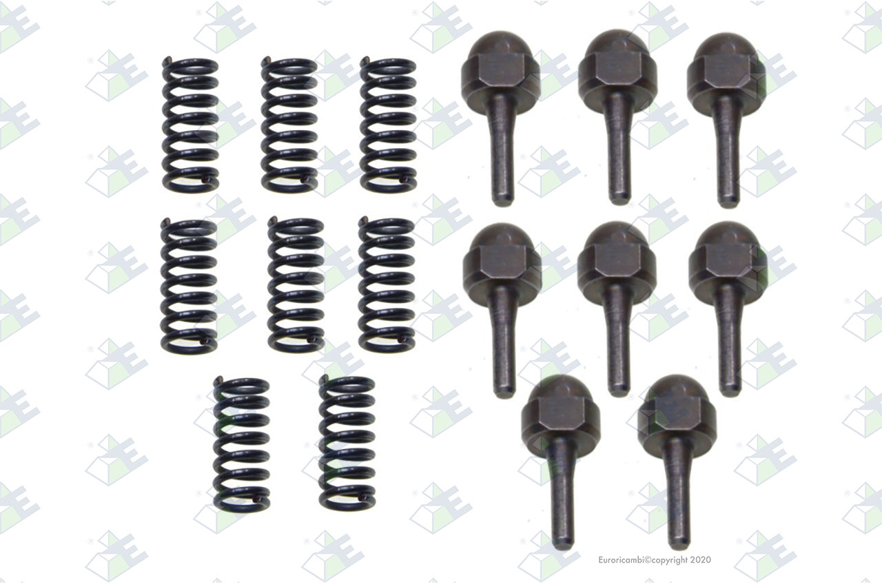 LOT AXES+RESSORTS adaptable à ZF TRANSMISSIONS 0073298008