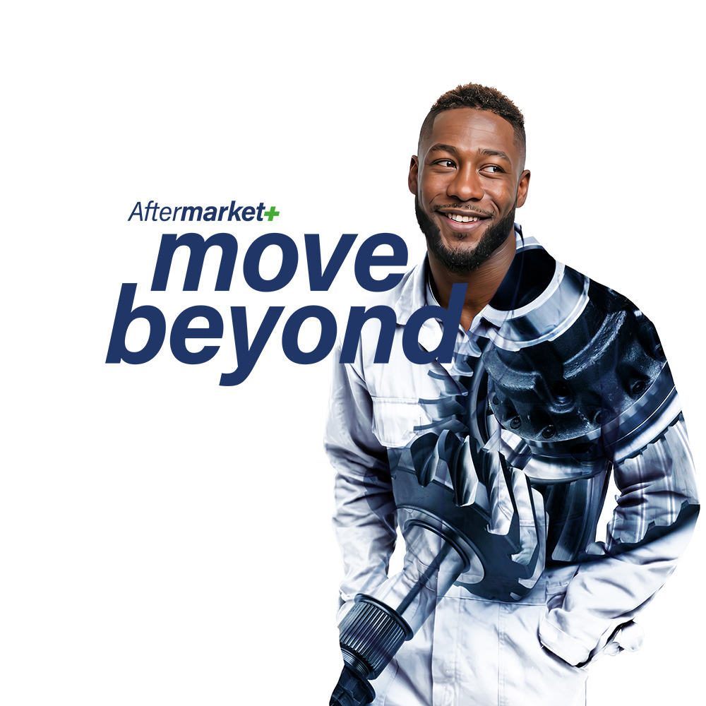 Logo Aftermarket+, CNC Machinist, Move beyond